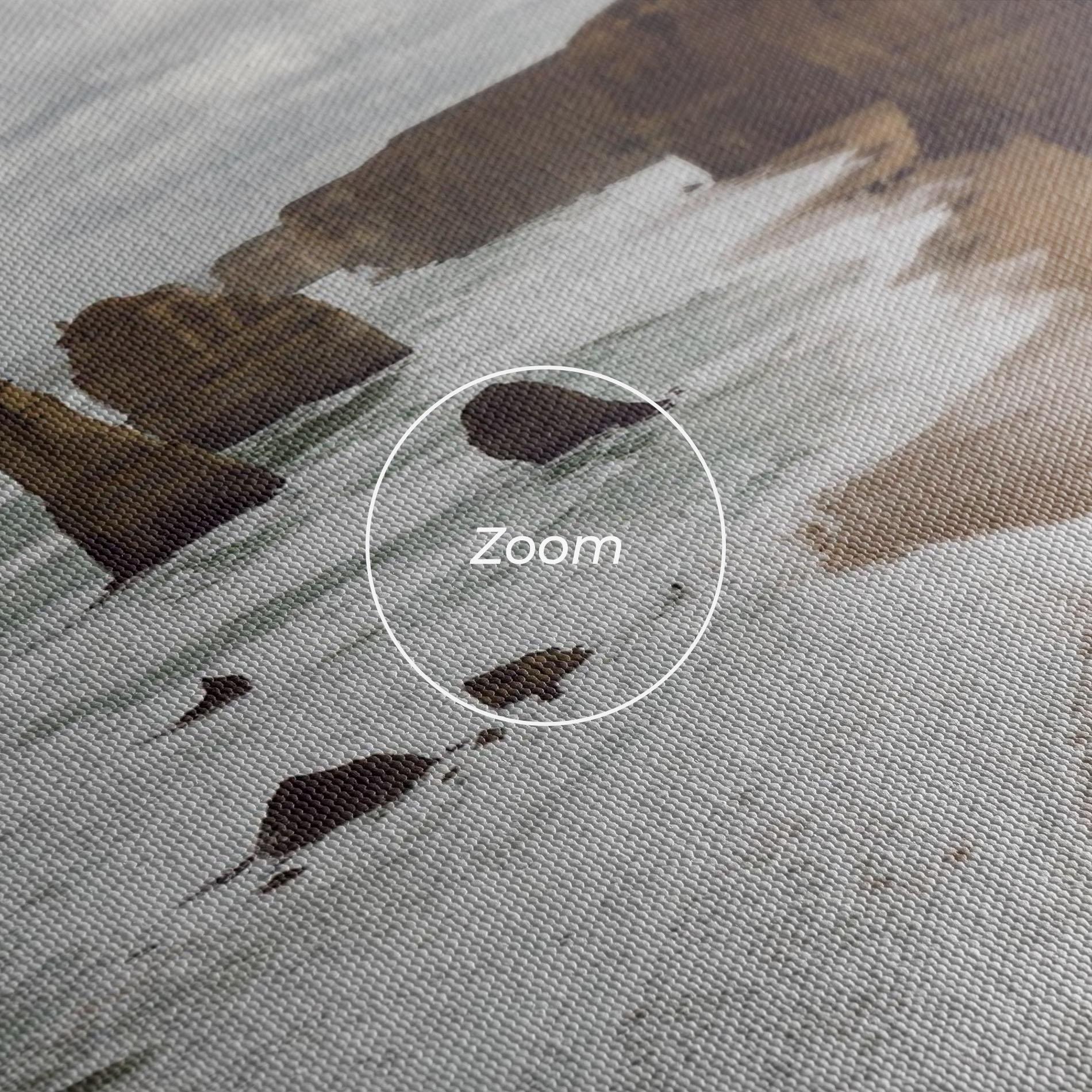 Tablou Canvas Grey Clouds Beach mockup 3