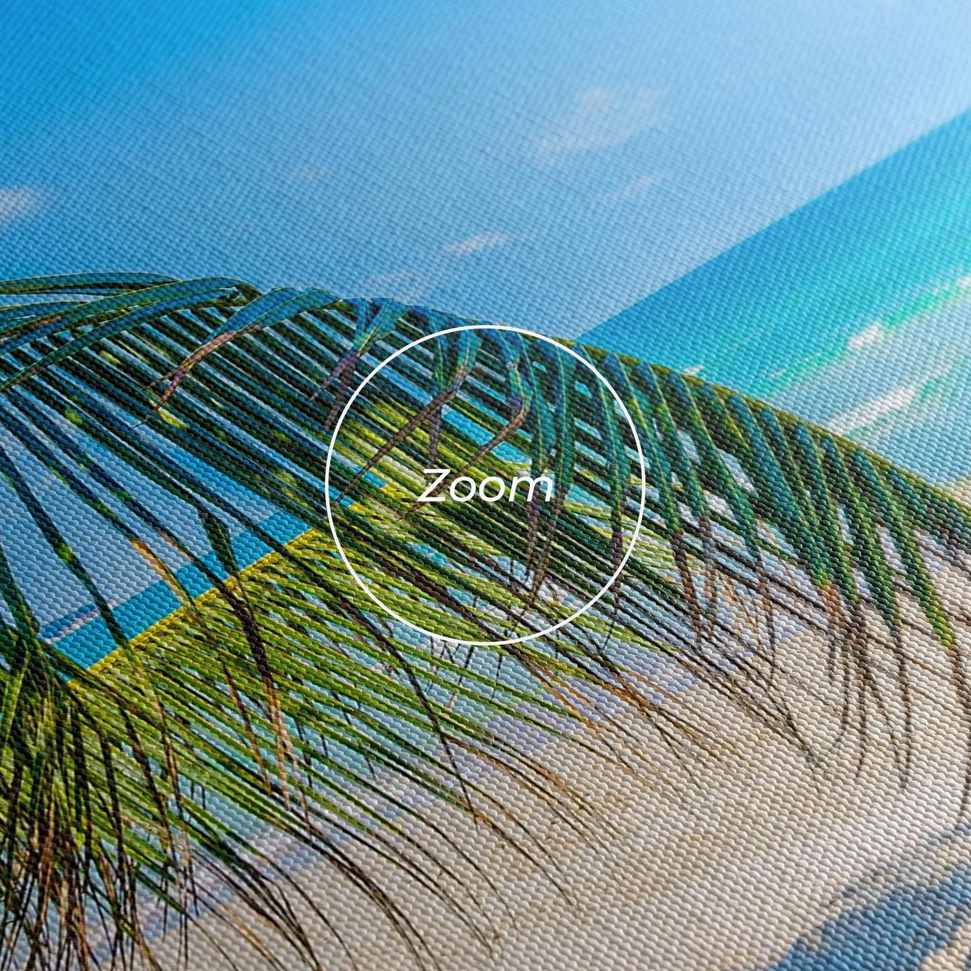 Tablou Canvas Tropical Beach View mockup 3