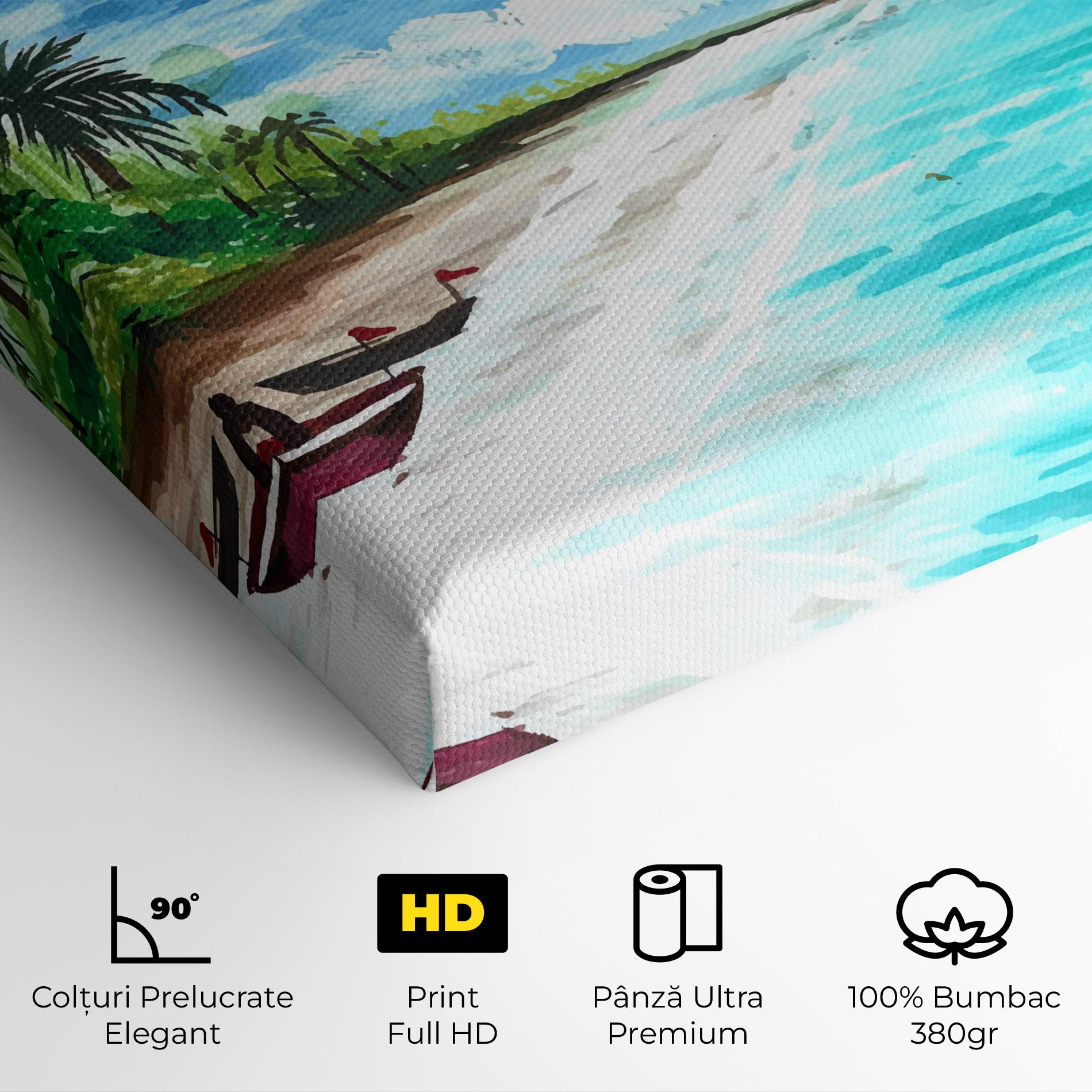 Tablou Canvas Beach Painting Art mockup 4
