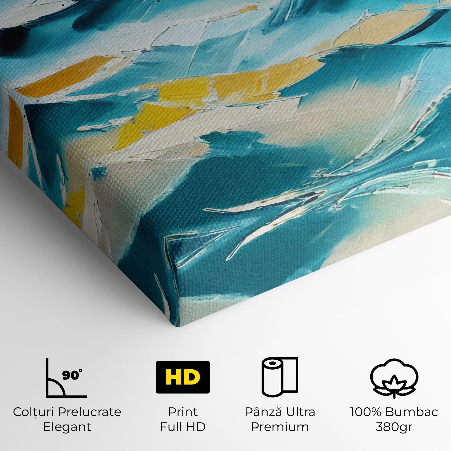 Tablou Canvas Blue Ocean Painting mockup 4