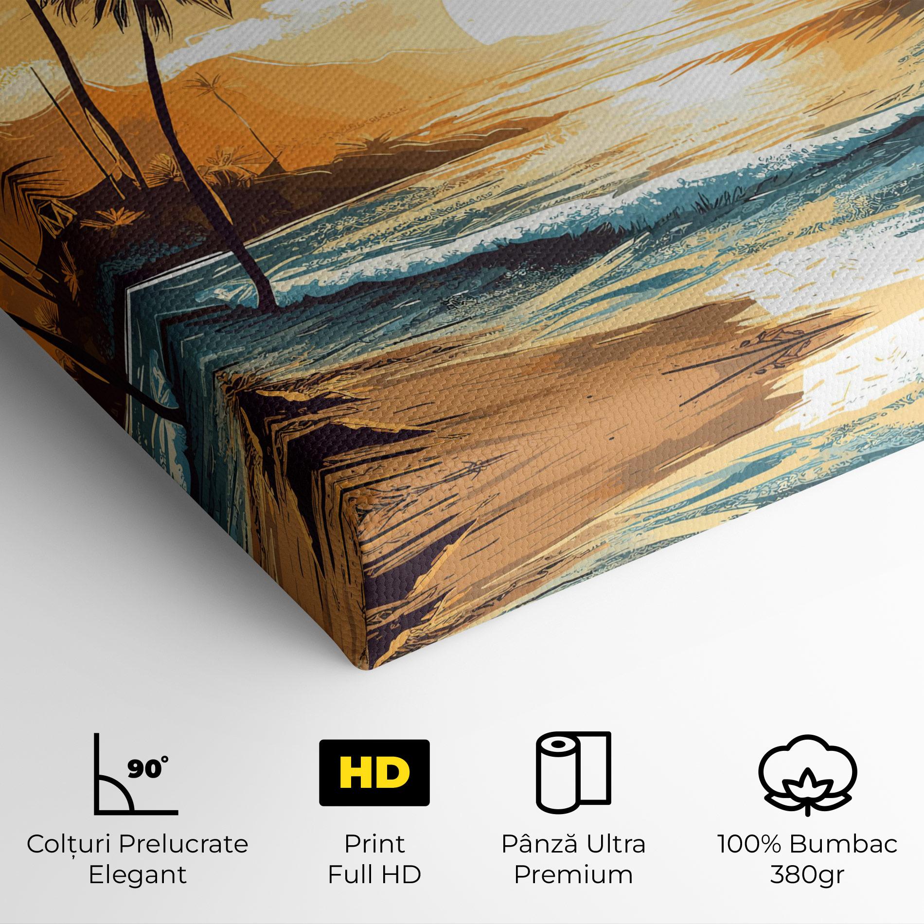 Tablou Canvas Sunrise Beach View mockup 4