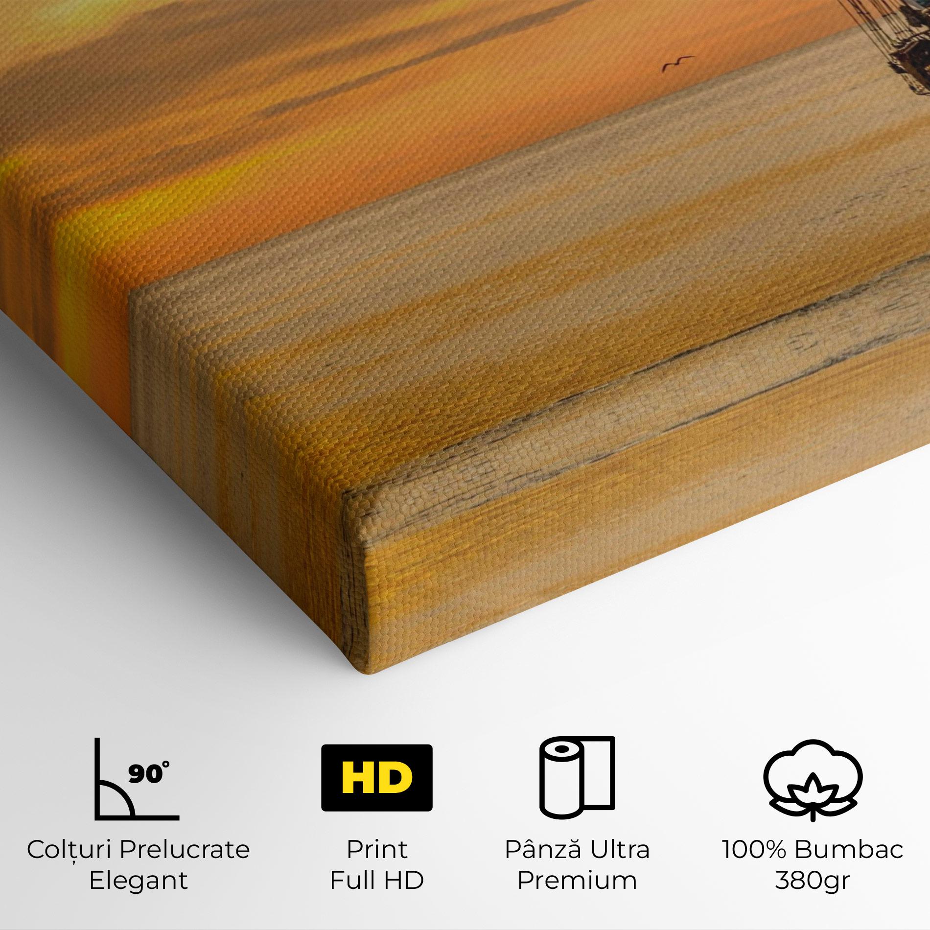 Tablou Canvas Sunset Over The Sea mockup 4