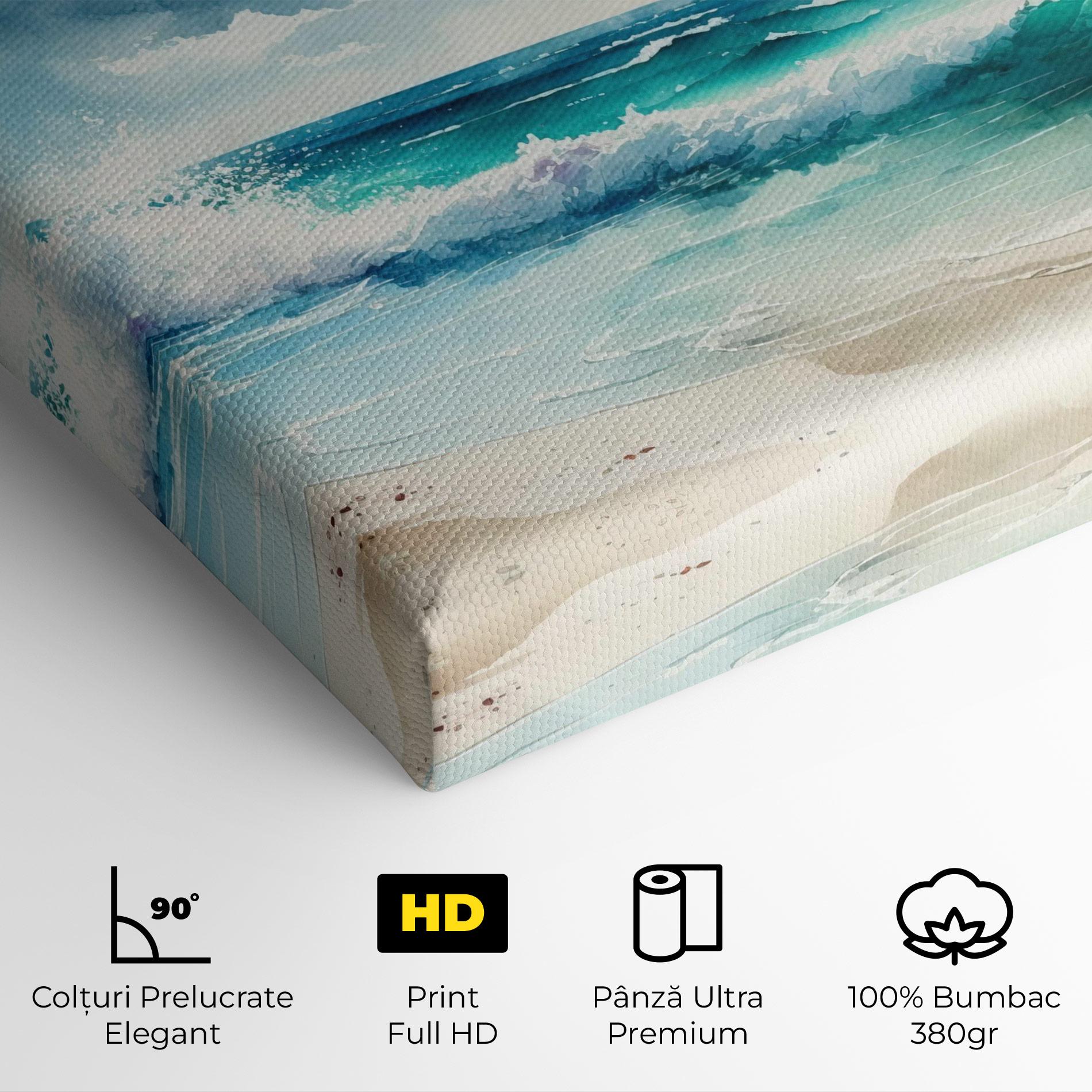 Tablou Canvas Watercolor Sea Beach mockup 4