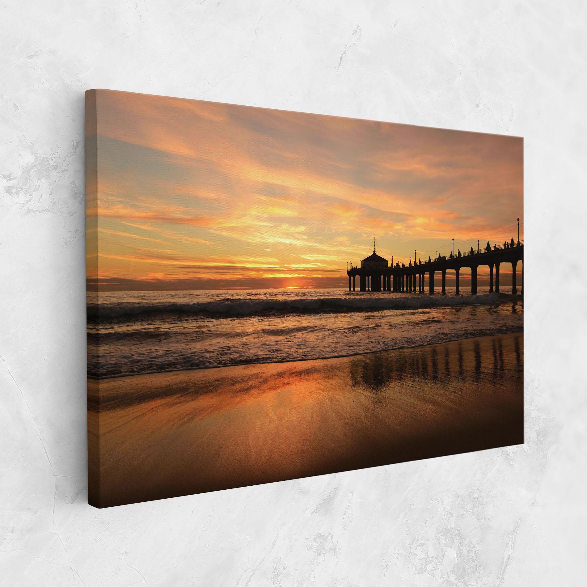 Tablou Canvas Beach Sunset View mockup 1