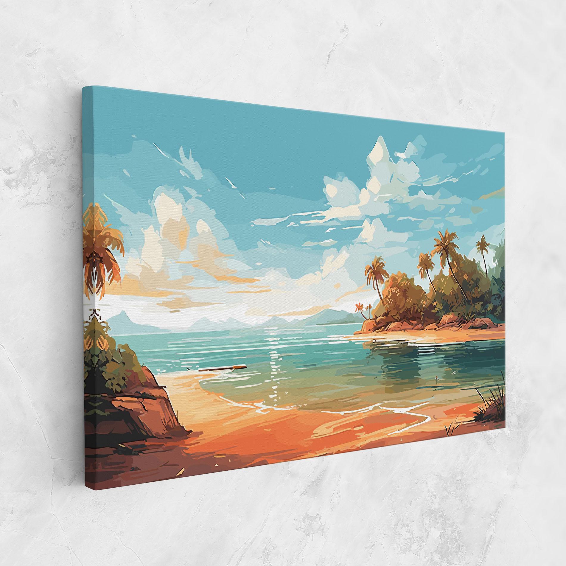 Tablou Canvas Blue Sky Beach mockup 1