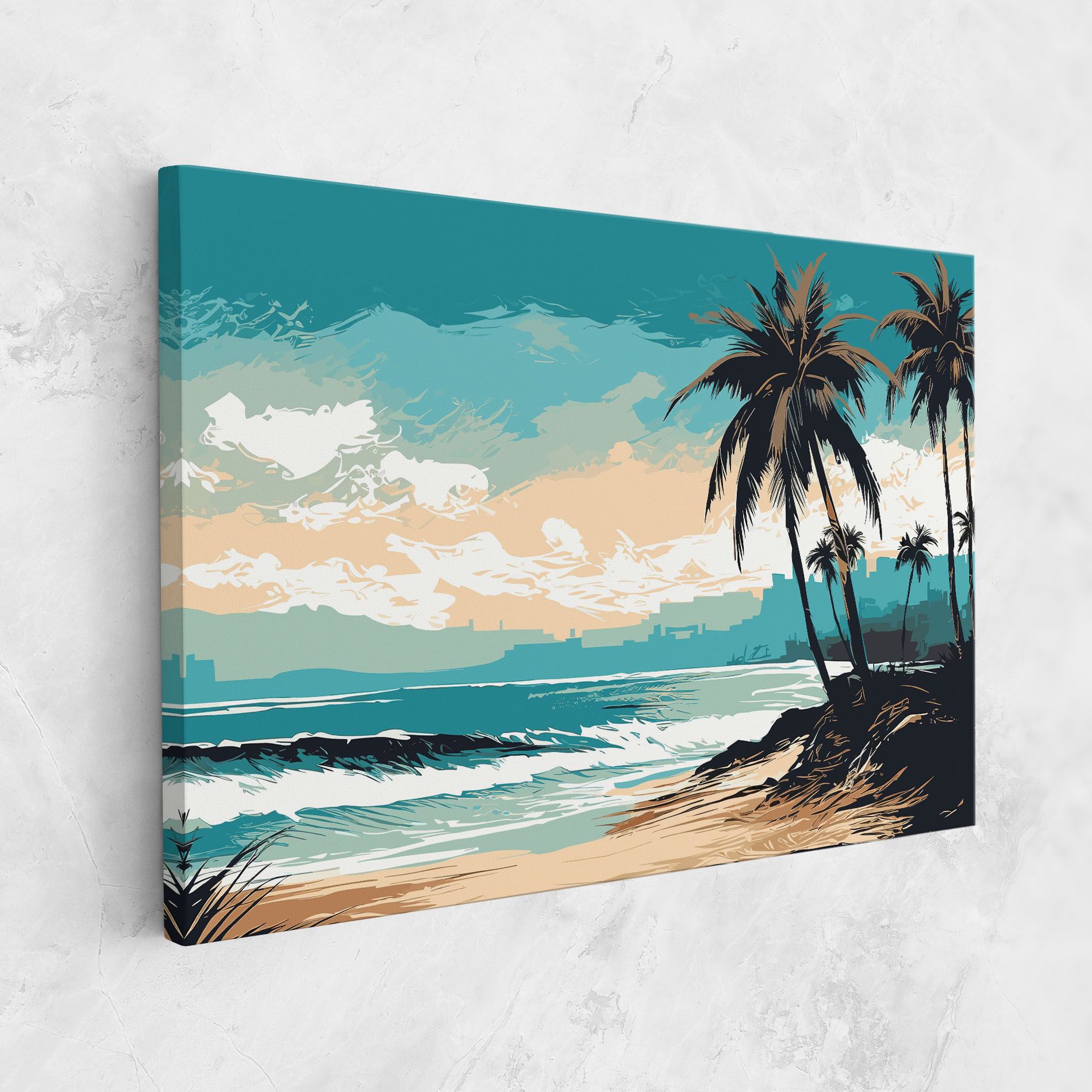 Cream Blue Beach mockup 1