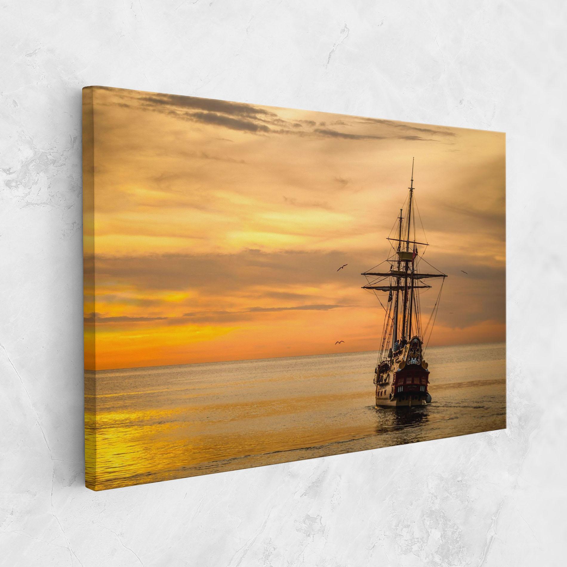 Tablou Canvas Sunset Over The Sea mockup 1