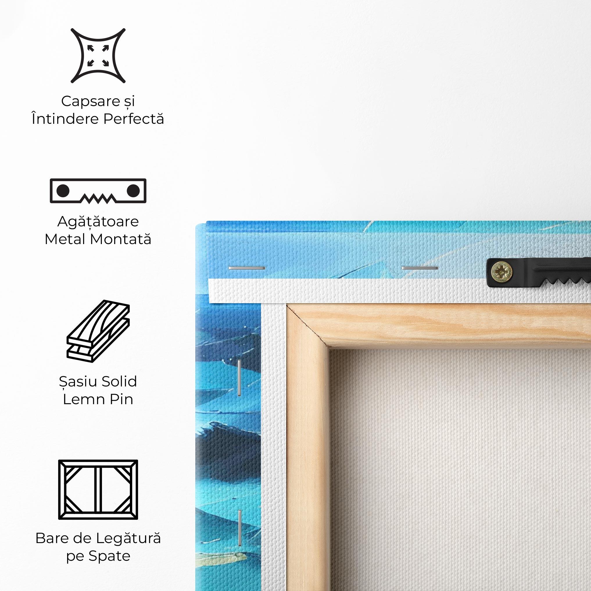 Tablou Canvas Blue Ocean Painting mockup 5