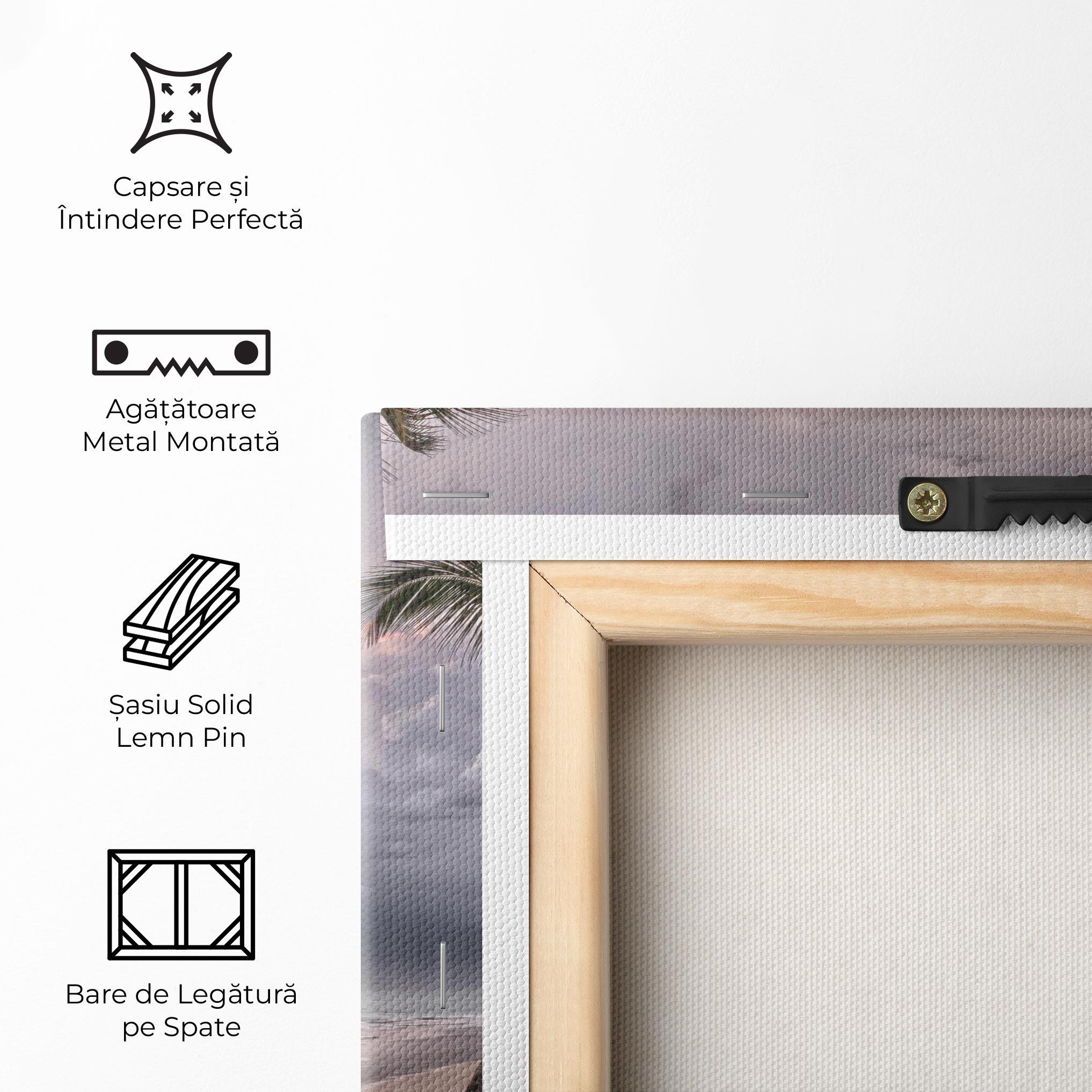 Tablou Canvas Cloudy Beach mockup 5