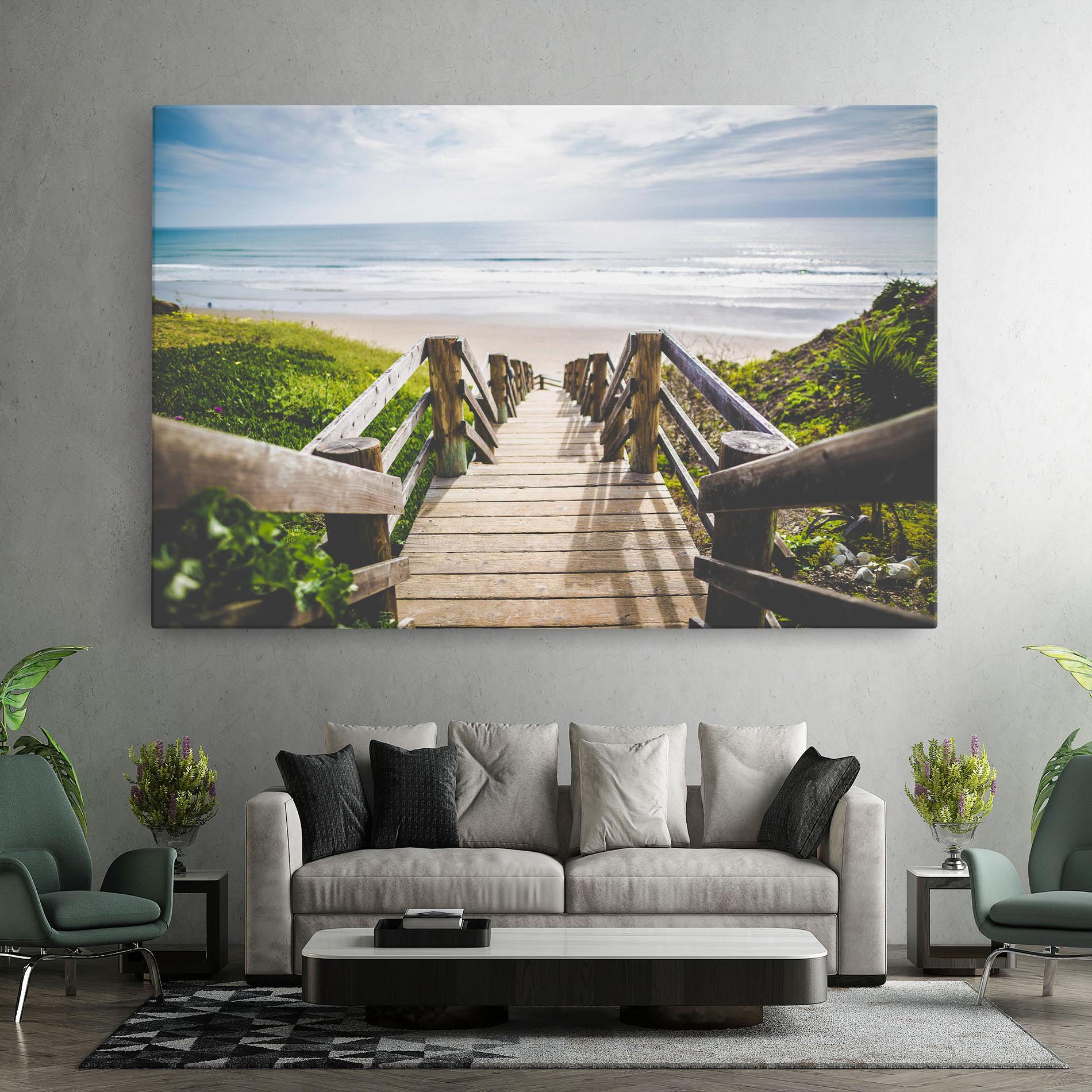 Tablou Canvas Beach Road mockup 7