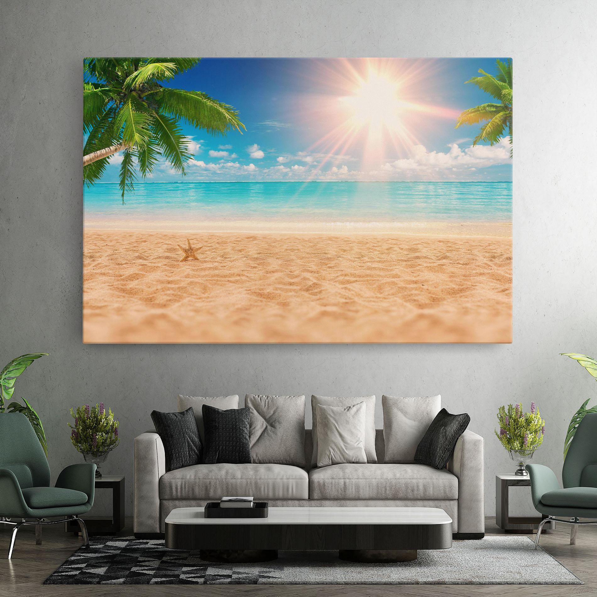 Tablou Canvas Exotic Beach Ocean mockup 7