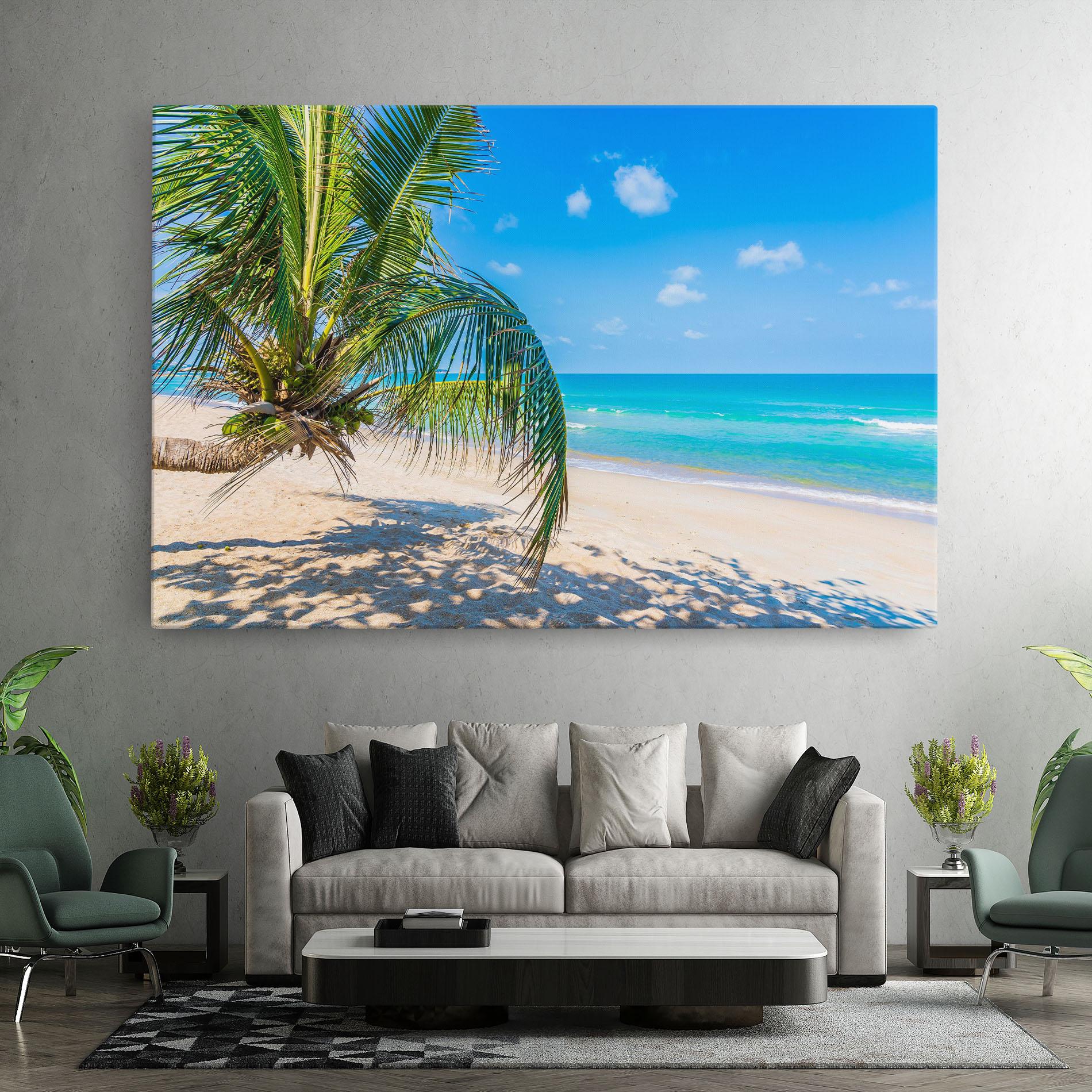 Tablou Canvas Tropical Beach View mockup 7