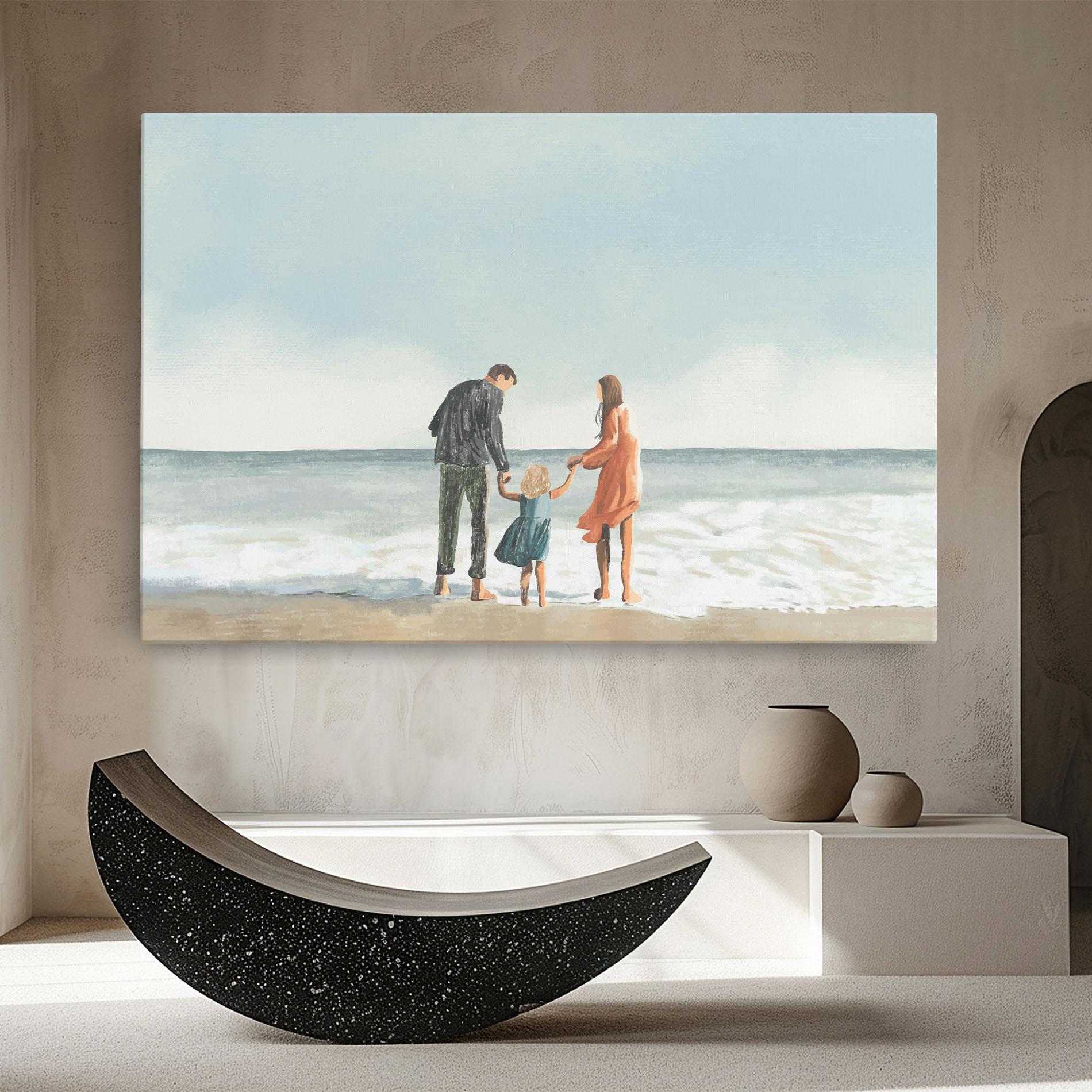Tablou Canvas Beach Family mockup 8