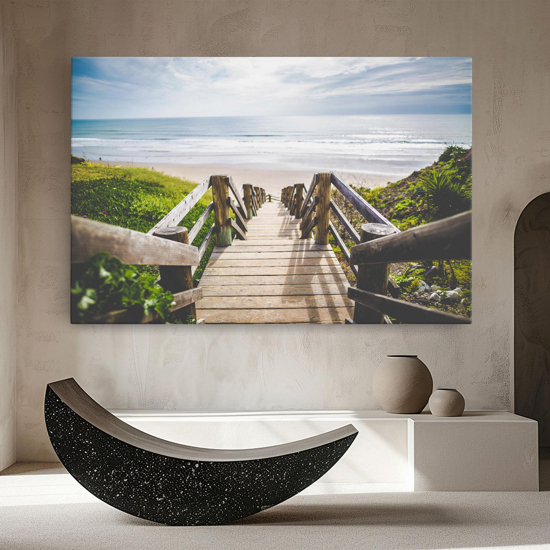 Tablou Canvas Beach Road mockup 8