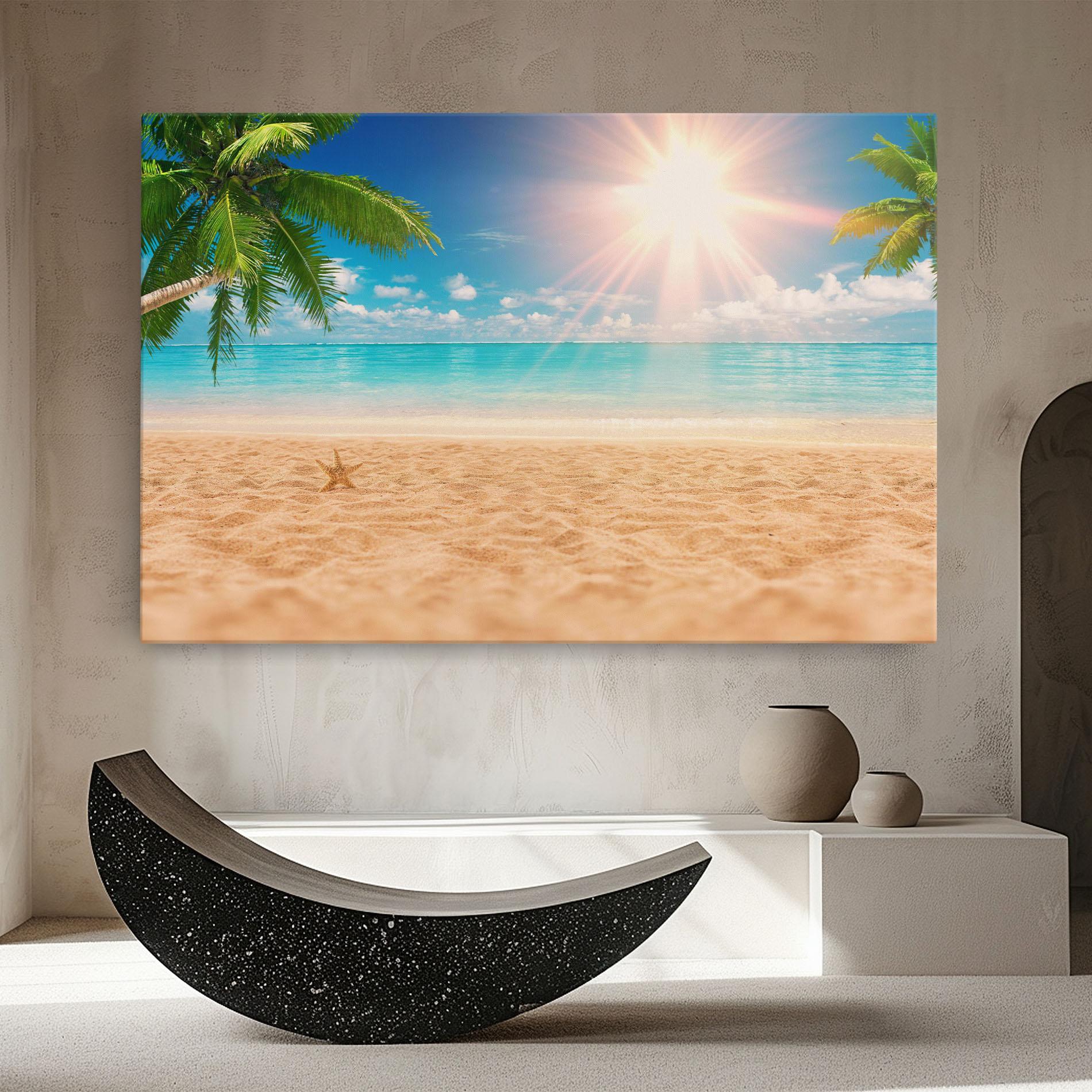 Tablou Canvas Exotic Beach Ocean mockup 8
