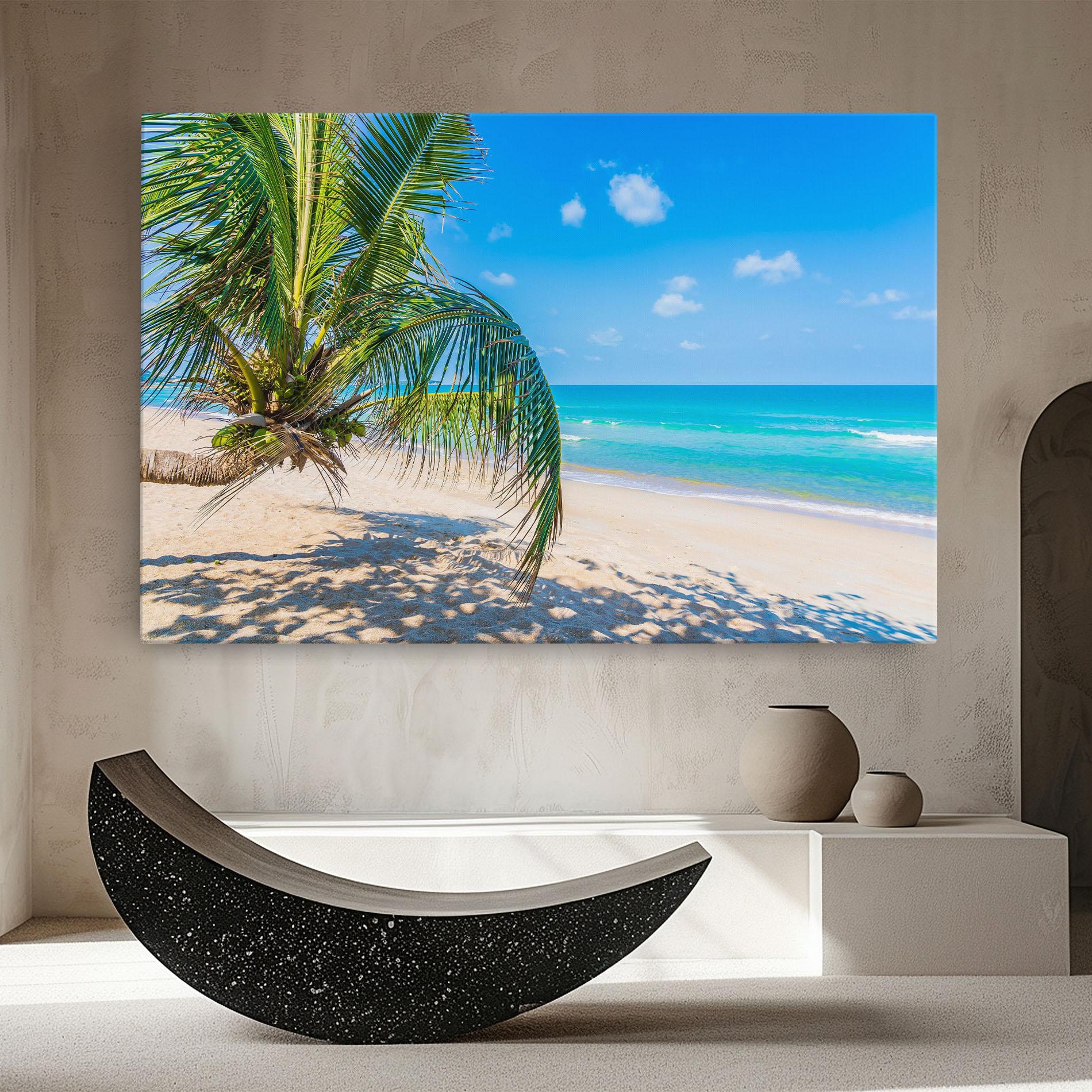 Tablou Canvas Tropical Beach View mockup 8