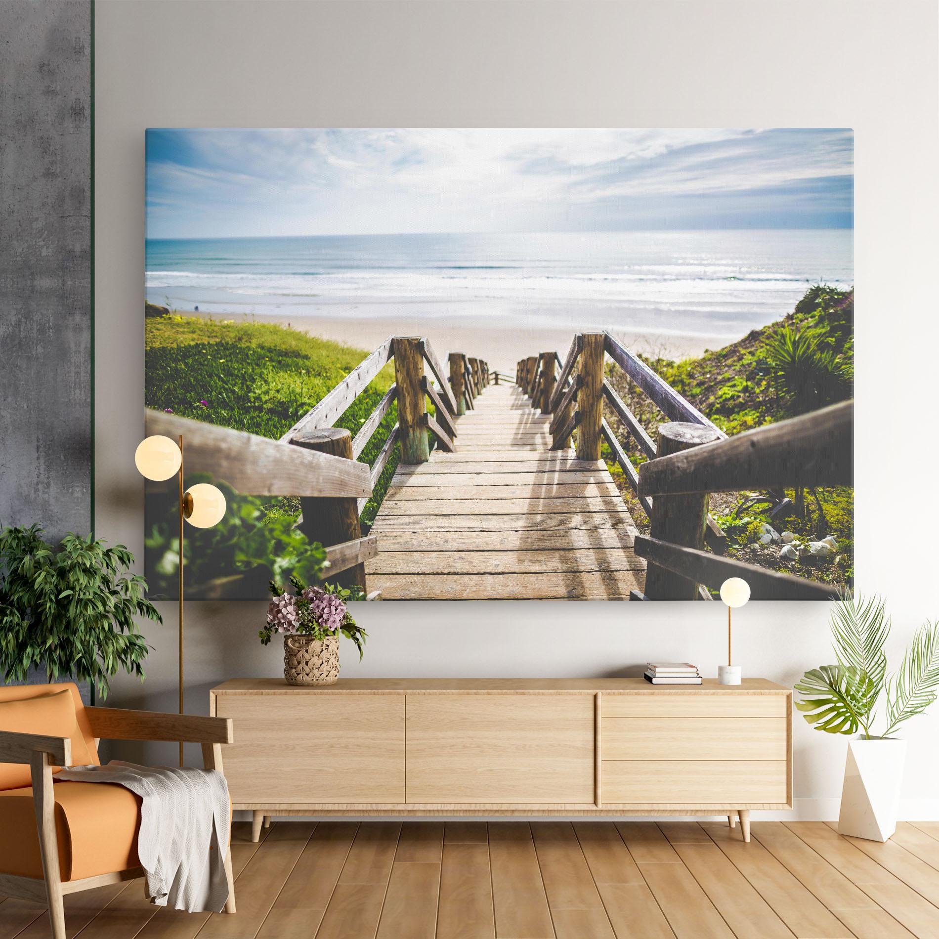 Tablou Canvas Beach Road mockup 9