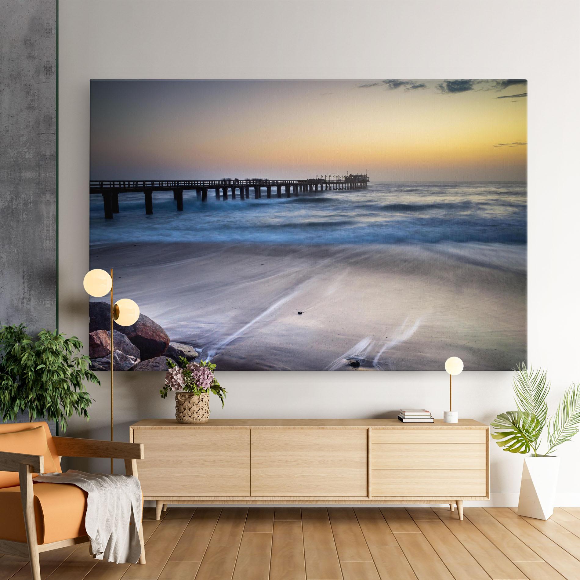 Tablou Canvas Empty Pretty Beach mockup 9