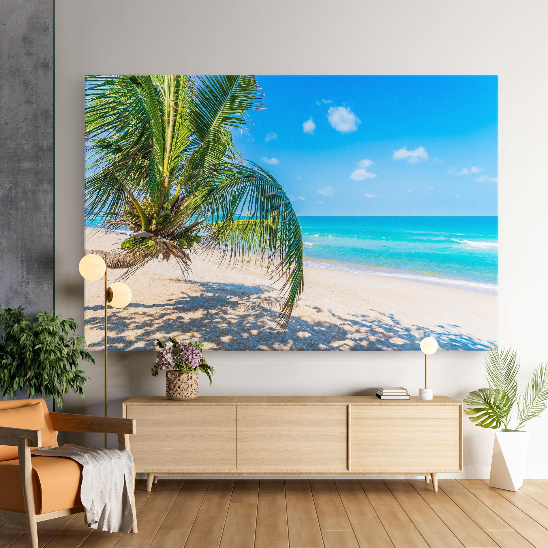 Tablou Canvas Tropical Beach View mockup 9