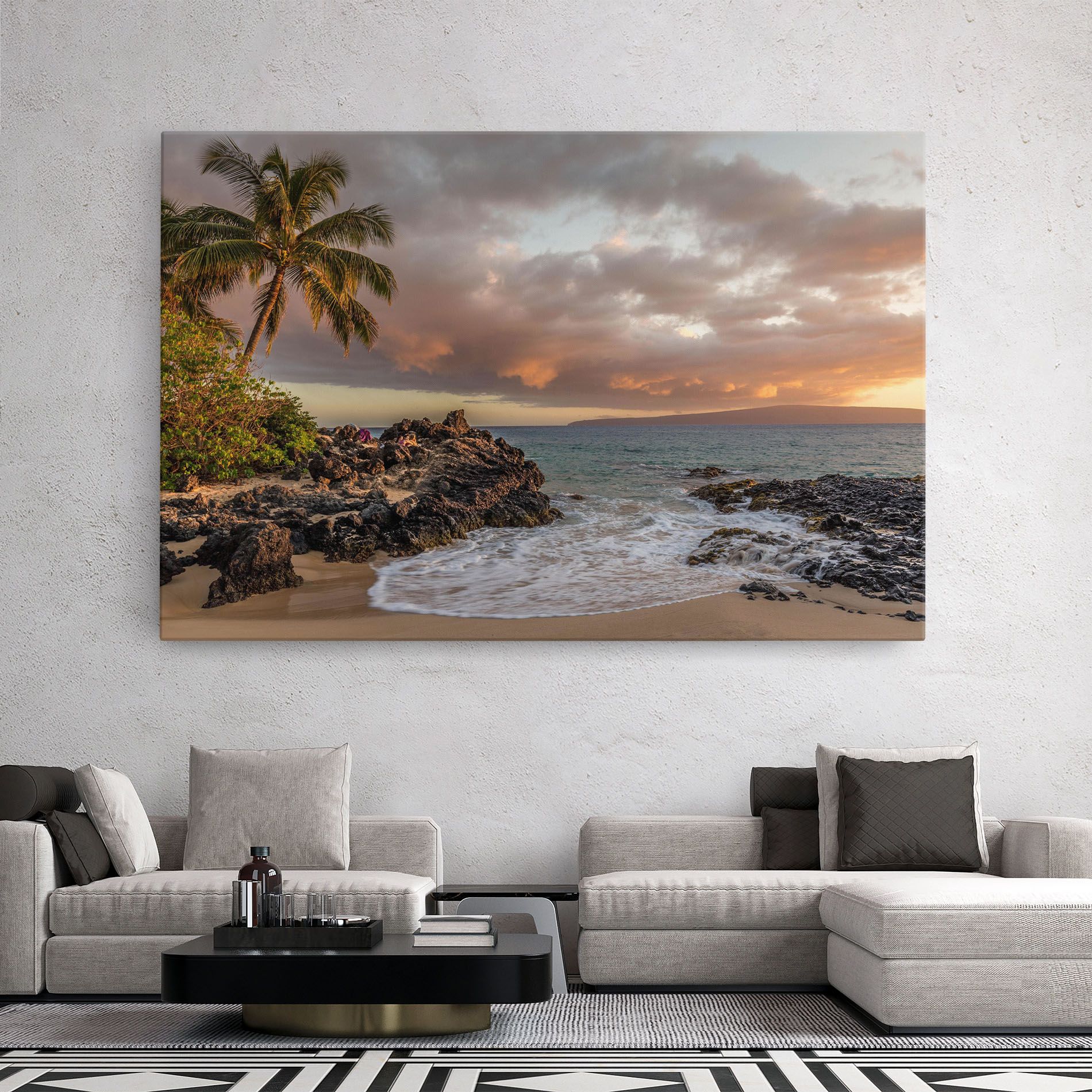 Beautiful Beach Landscape mockup 2