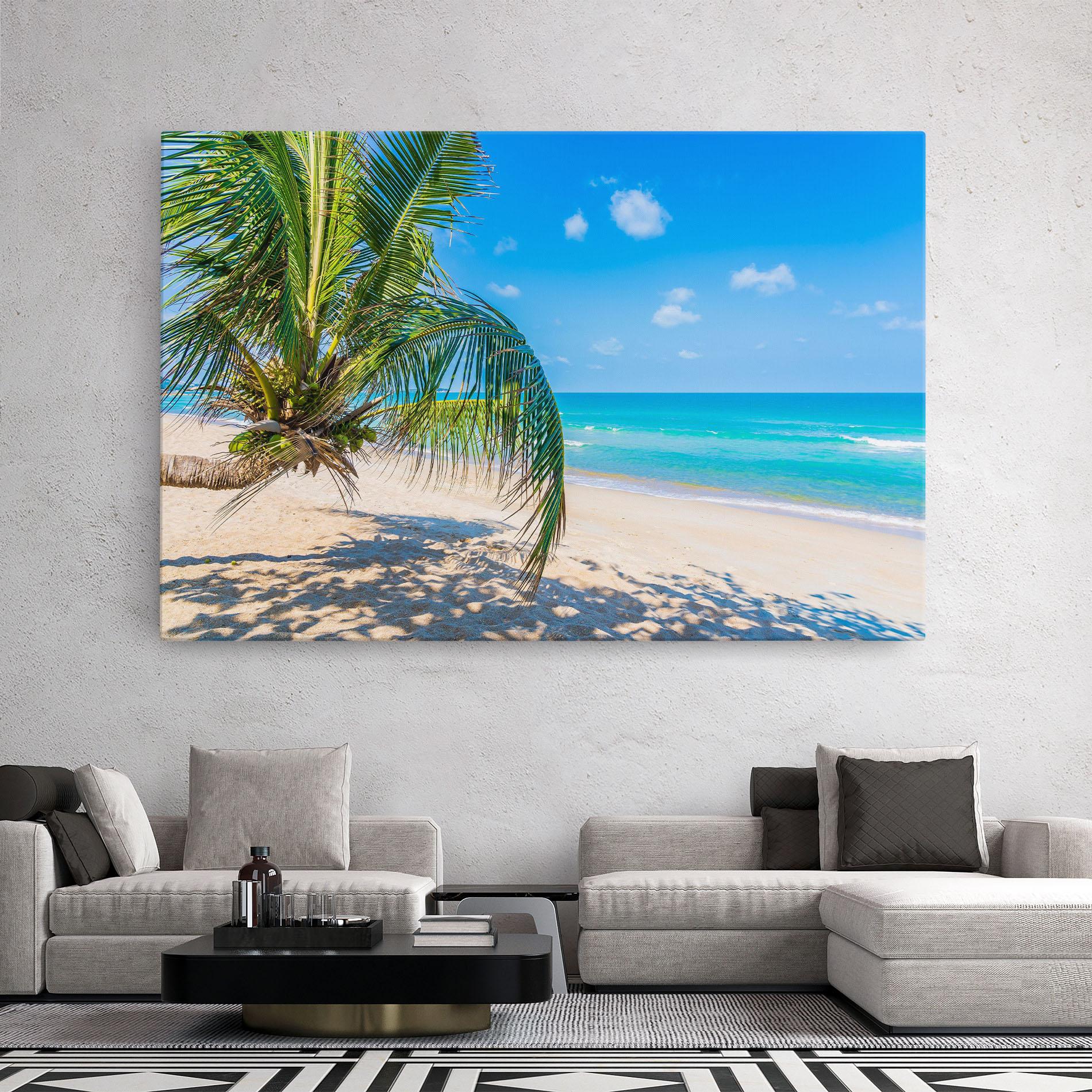 Tablou Canvas Tropical Beach View mockup 2
