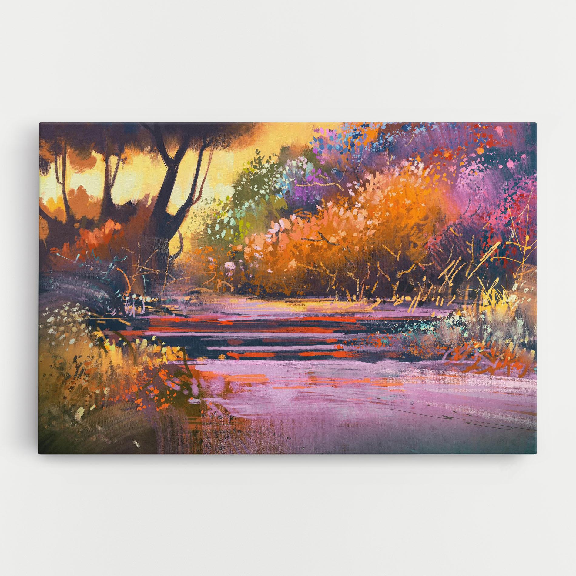 Tablou Canvas Landscape Colorful Trees mockup 0