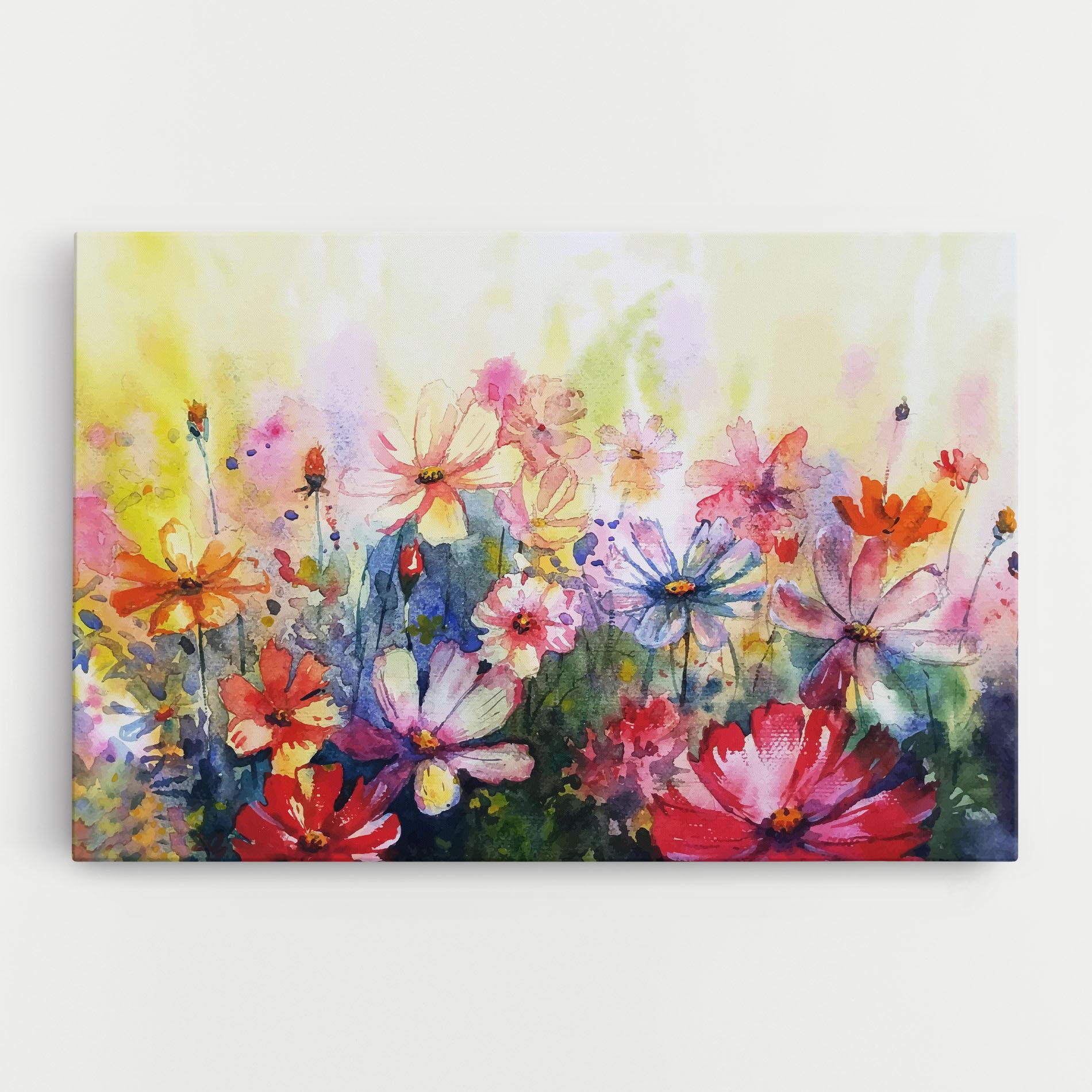 Tablou Canvas Water Art Flowers mockup 0