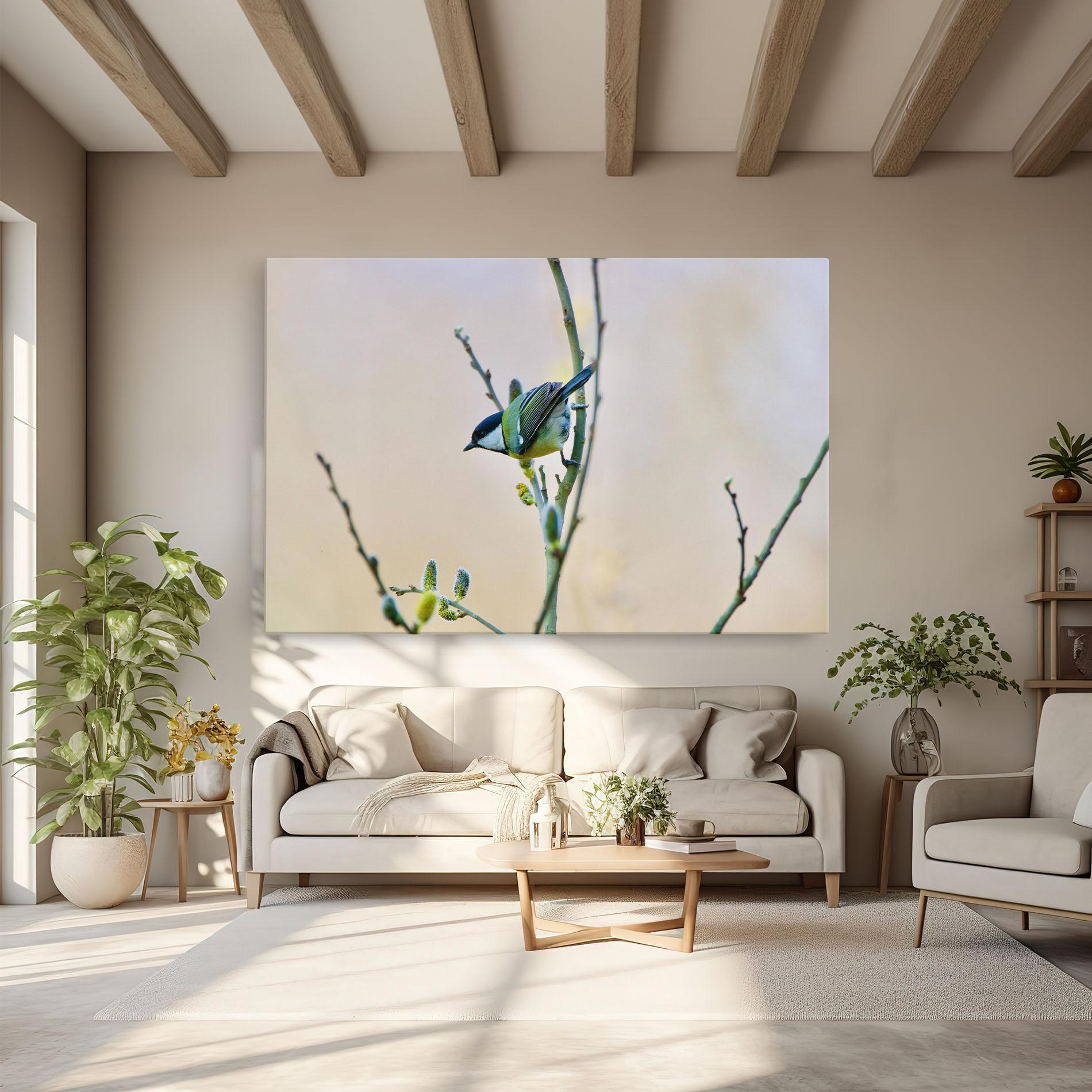 Tablou Canvas Beautiful Spring Bird mockup 6