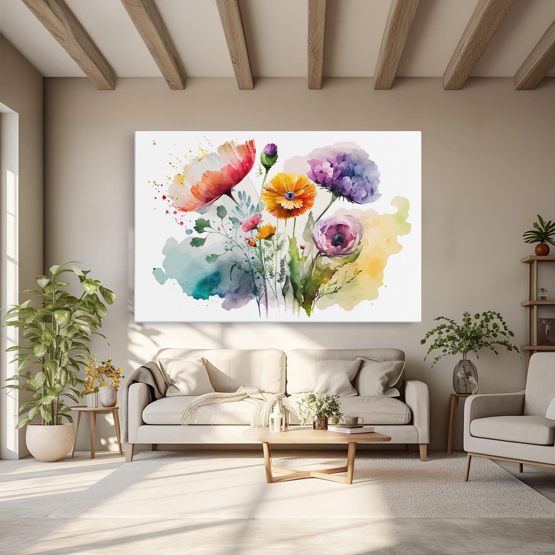 Tablou Canvas Beautiful Spring Flowers mockup 6