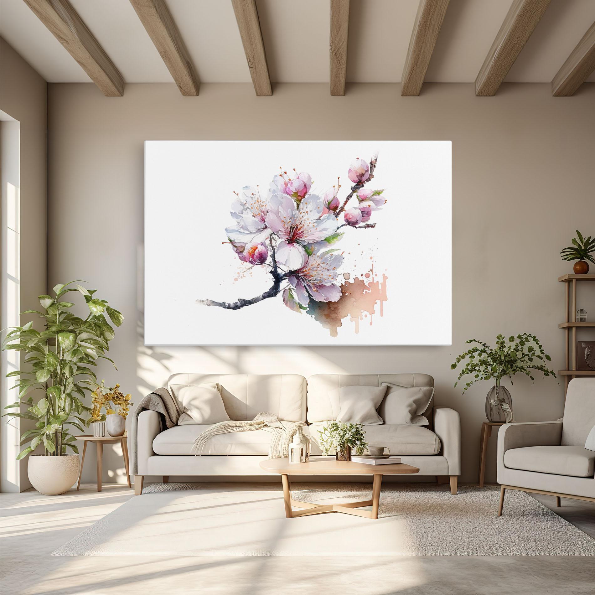 Tablou Canvas Cherry Spring Art mockup 6