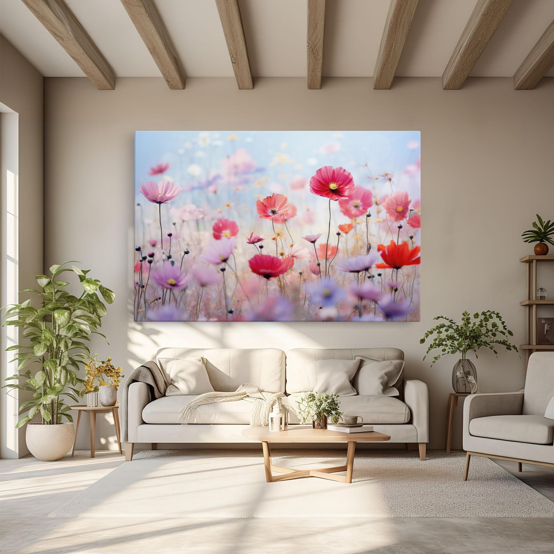 Tablou Canvas Dreamy Sprig Pink Flower mockup 6