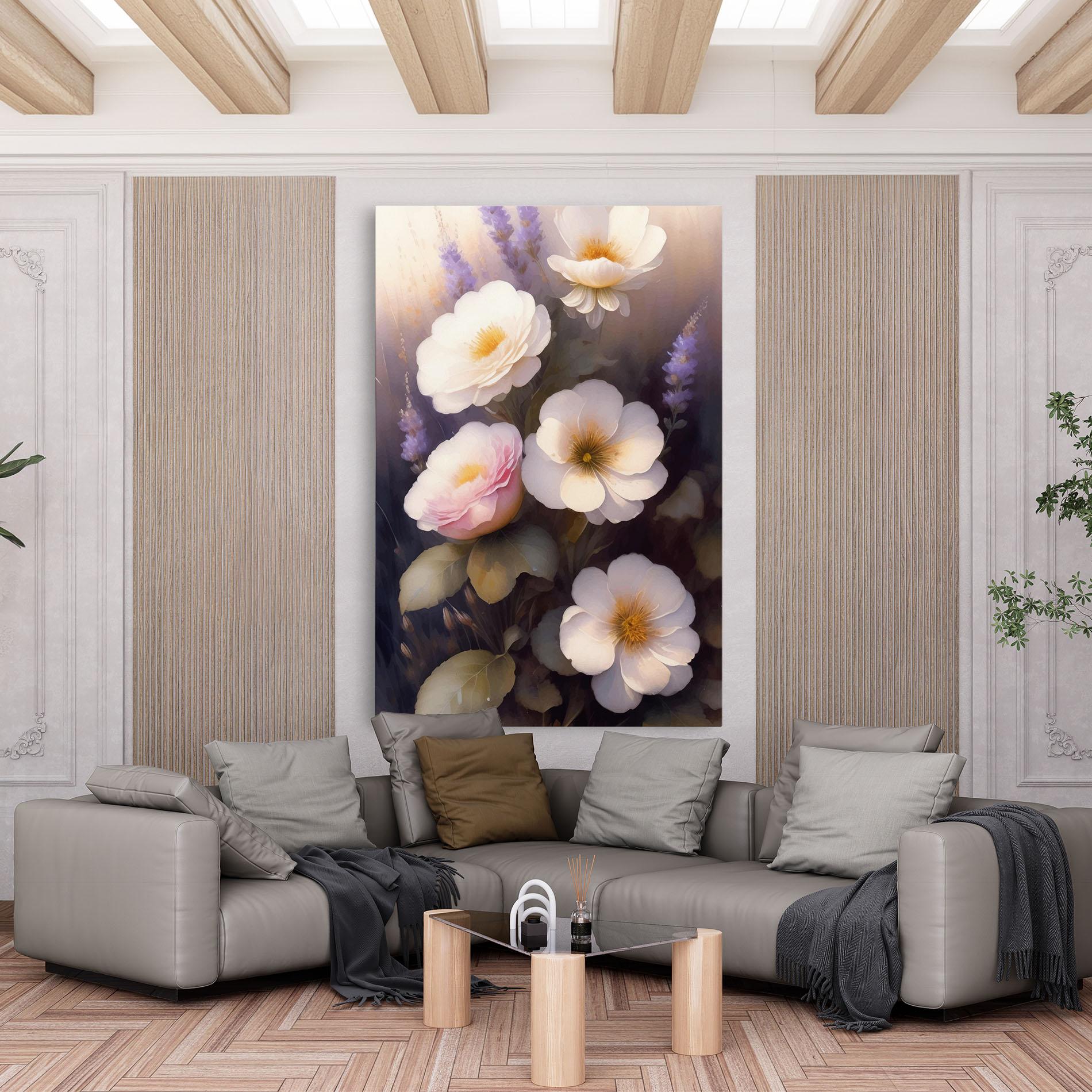 Tablou Canvas Cream Flower Spring mockup 6