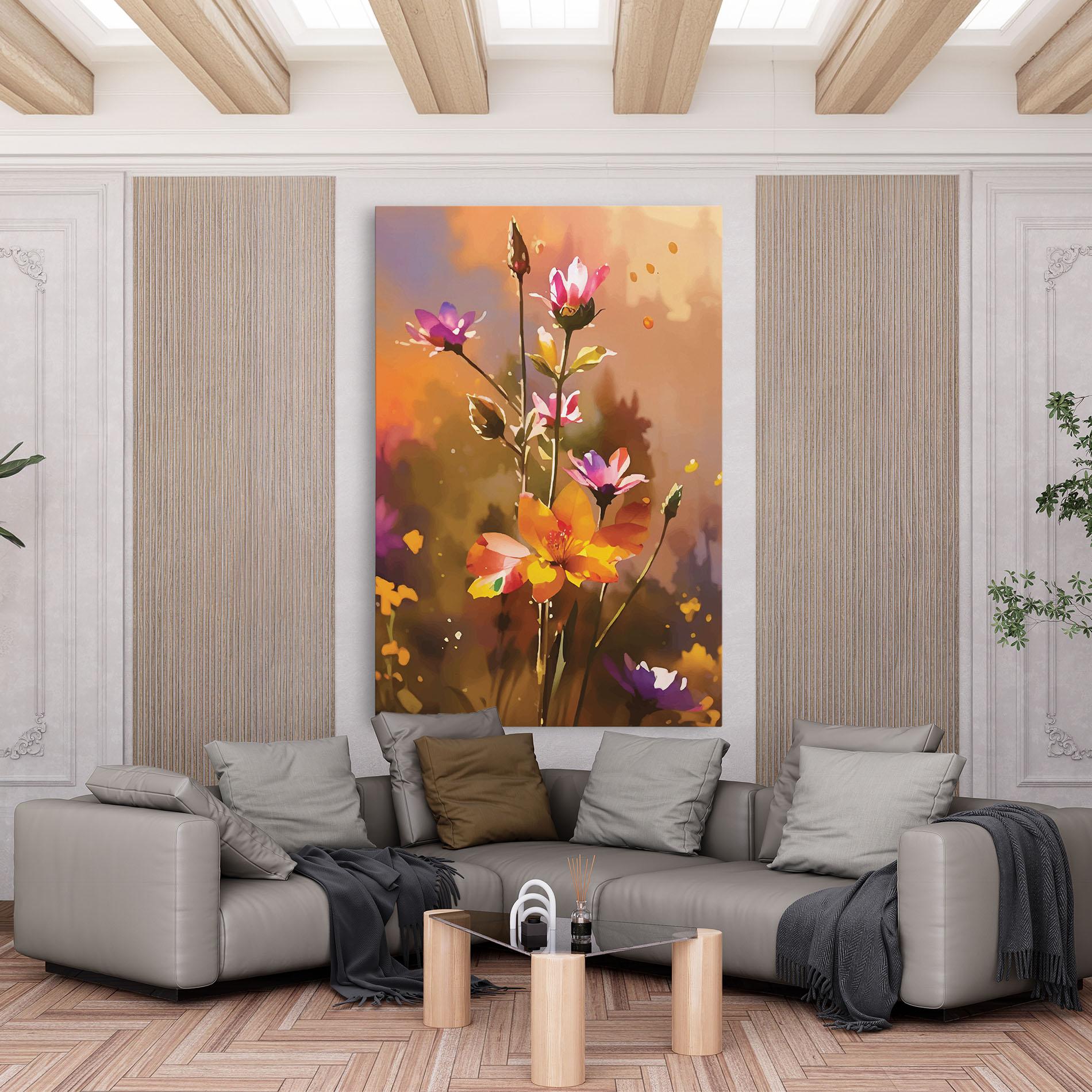 Tablou Canvas Orange Pink Spring mockup 6