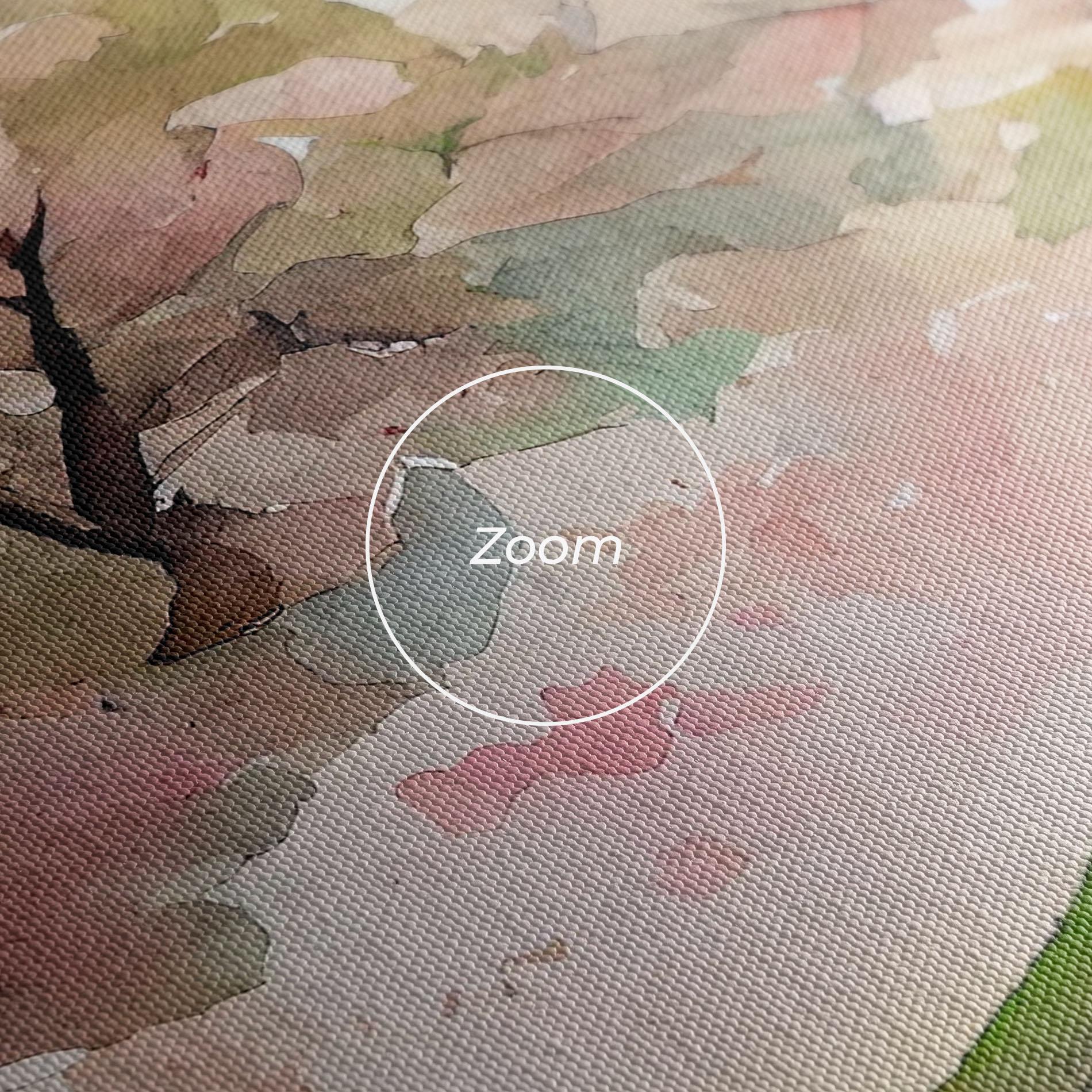 Tablou Canvas Spring Pink Trees mockup 3