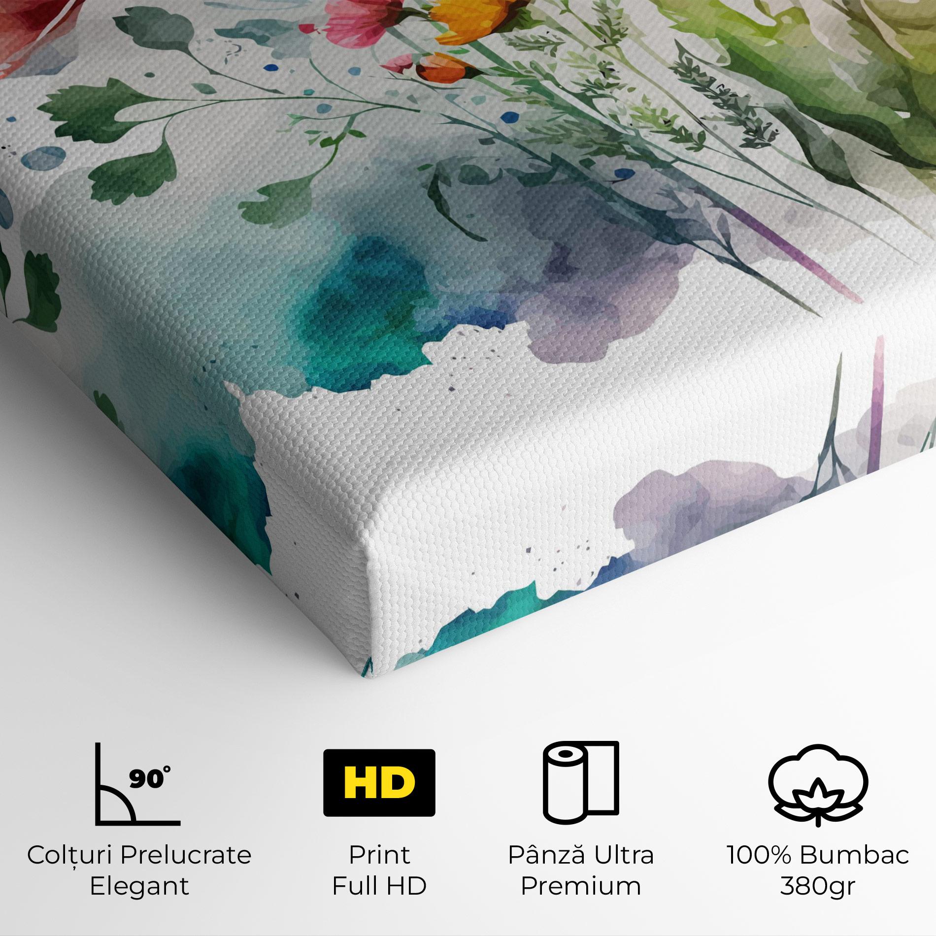 Tablou Canvas Beautiful Spring Flowers mockup 4