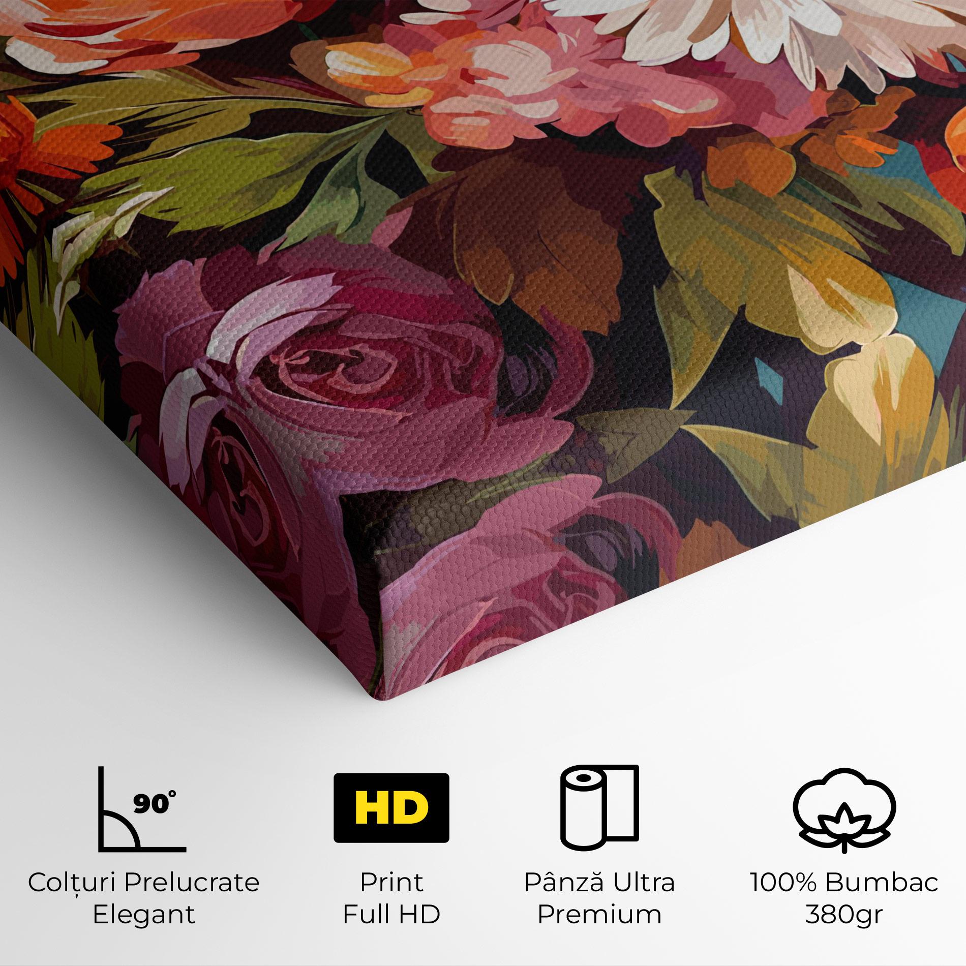 Tablou Canvas Cream Orange Spring mockup 4