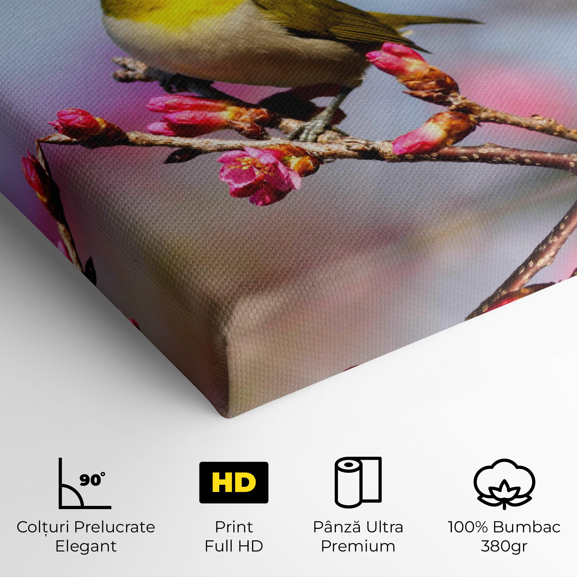 Tablou Canvas Cute Pink Flower Buds mockup 4