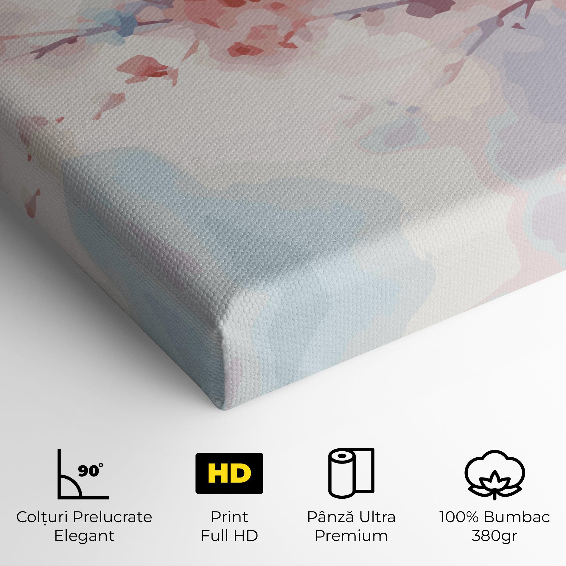 Tablou Canvas Pastel Spring Flowers mockup 4