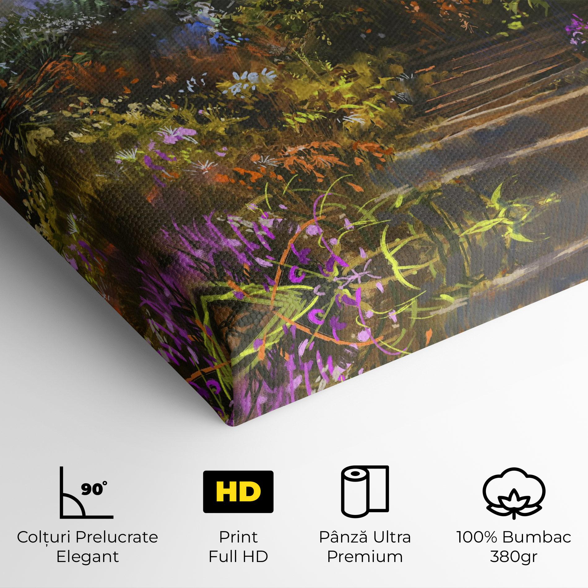 Tablou Canvas Spring Staircase Painting mockup 4