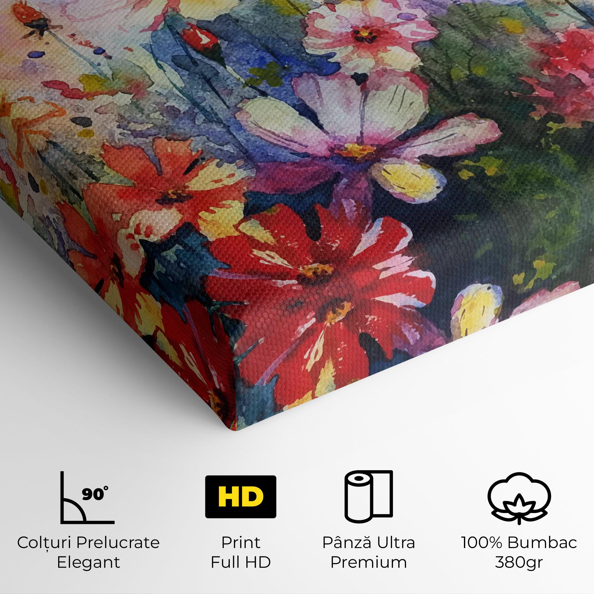 Tablou Canvas Water Art Flowers mockup 4