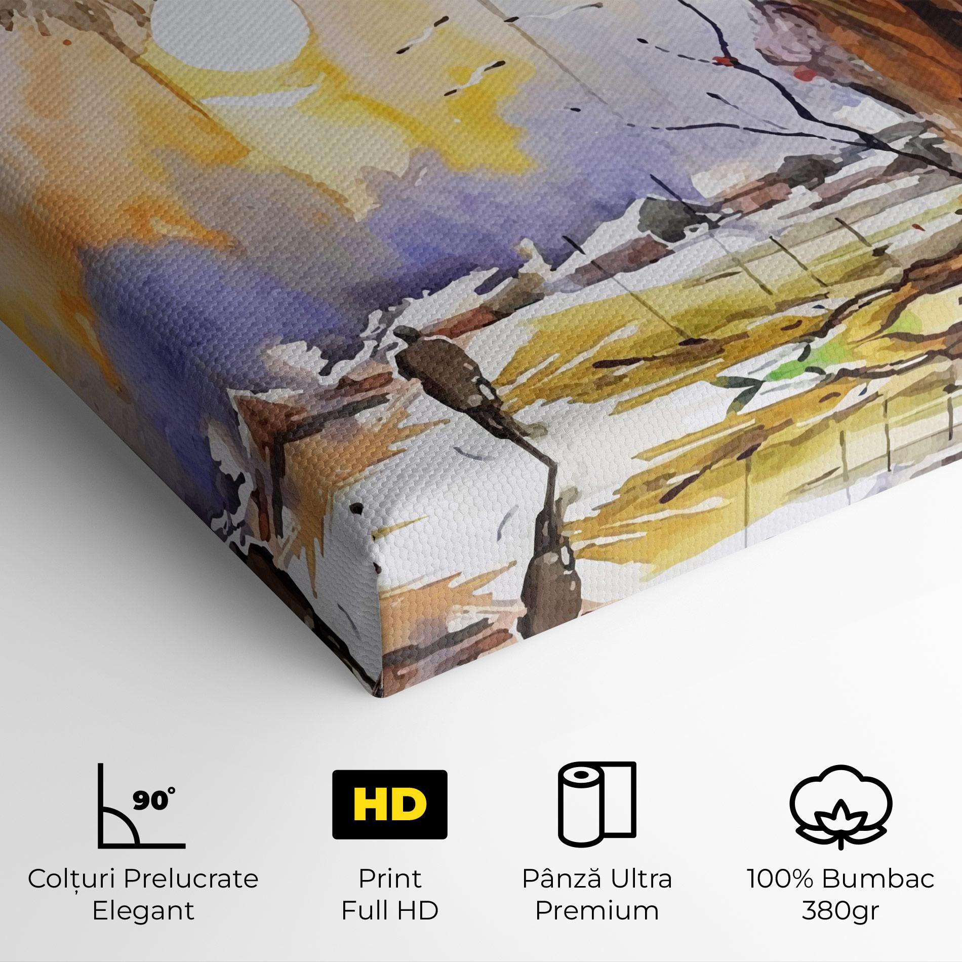 Tablou Canvas Watercolor Spring Tree mockup 4