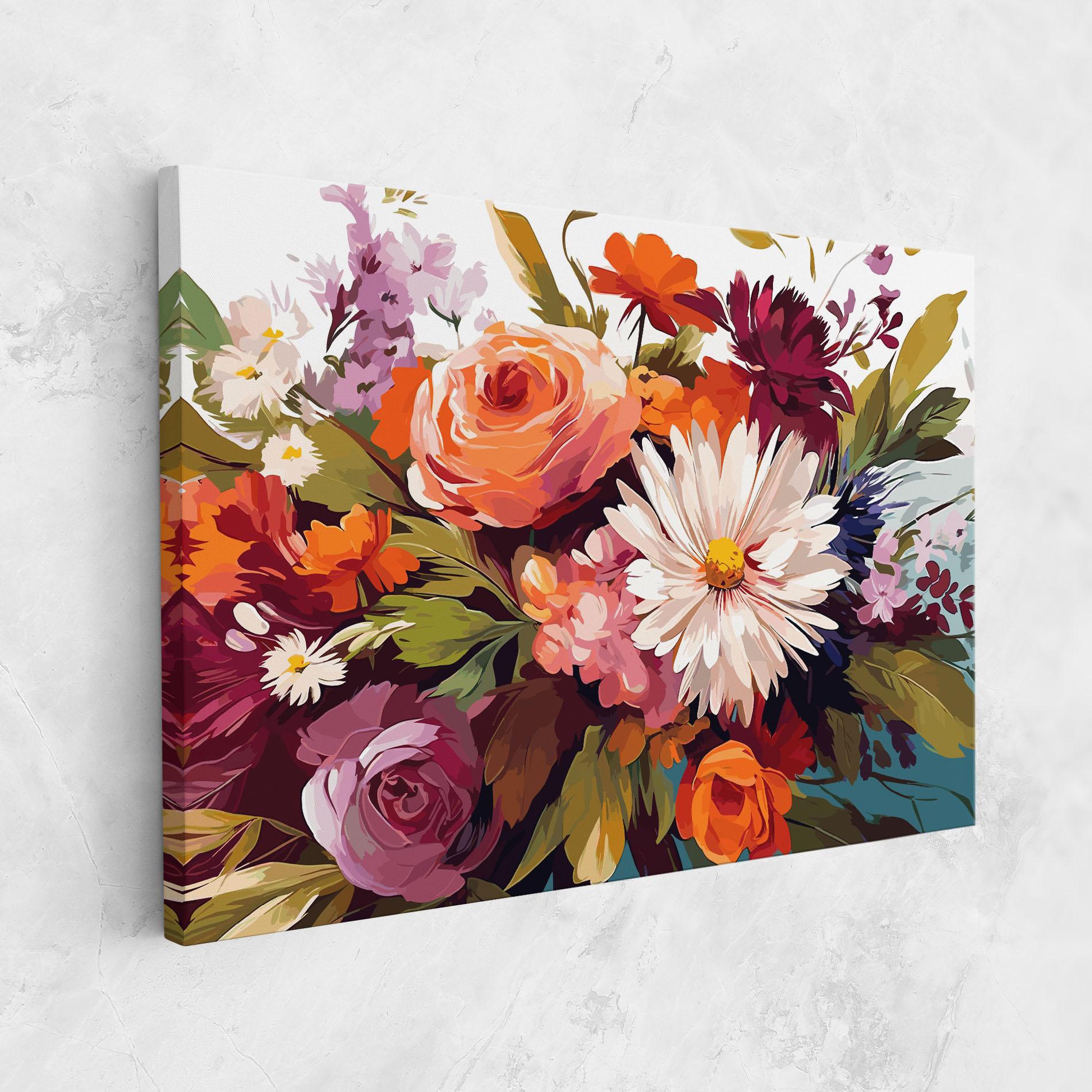 Tablou Canvas Cream Orange Spring mockup 1