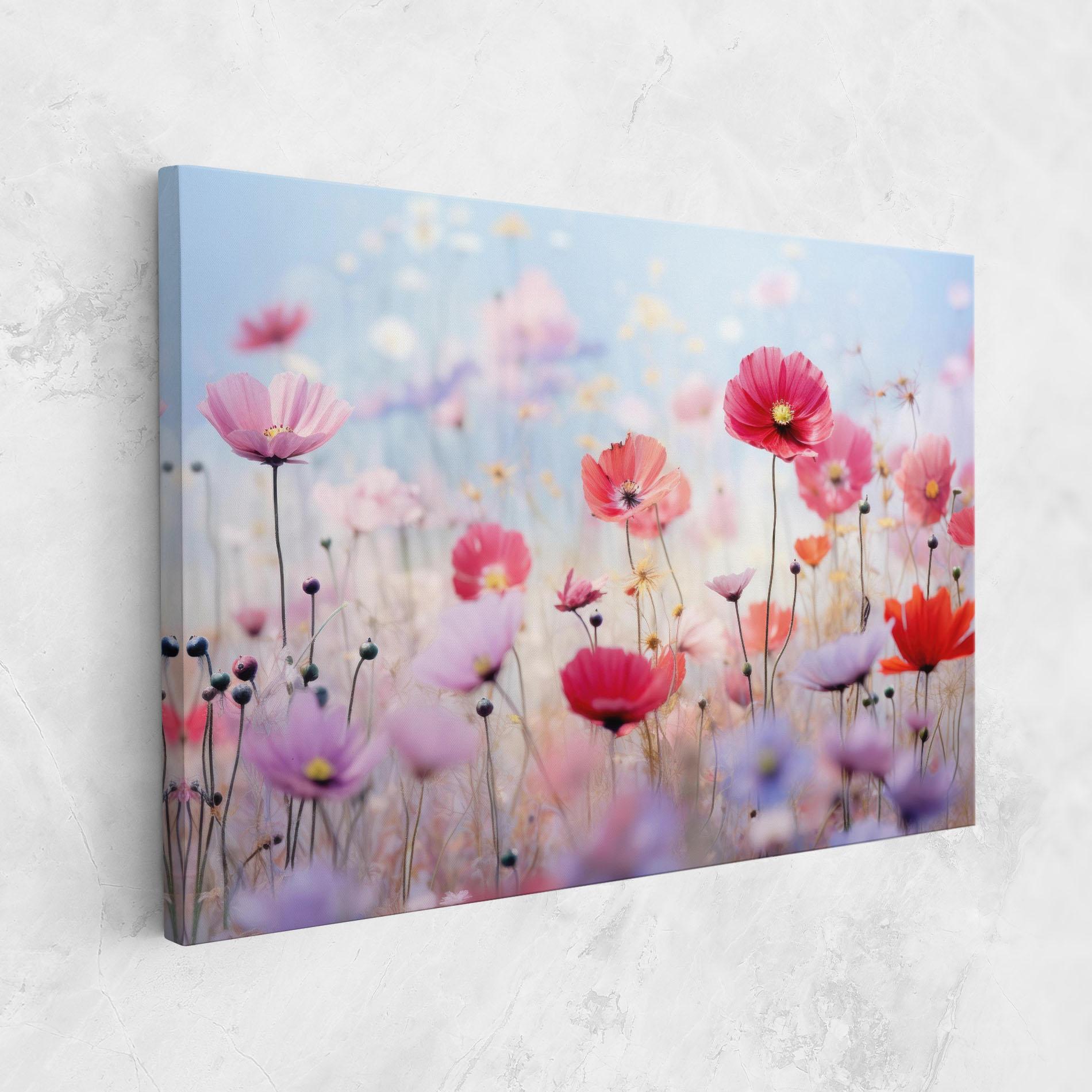 Tablou Canvas Dreamy Sprig Pink Flower mockup 1