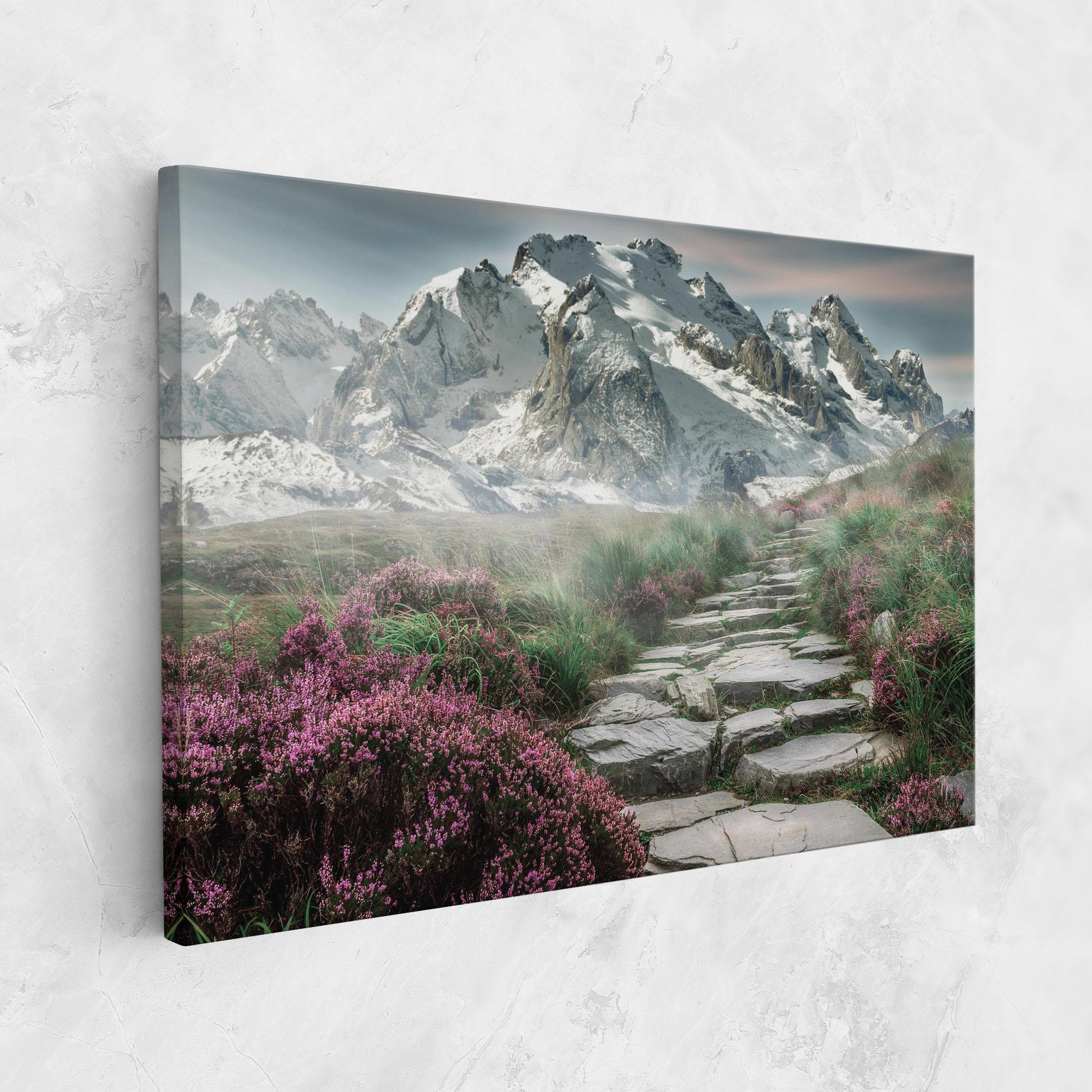 Tablou Canvas Mountain Spring View mockup 1