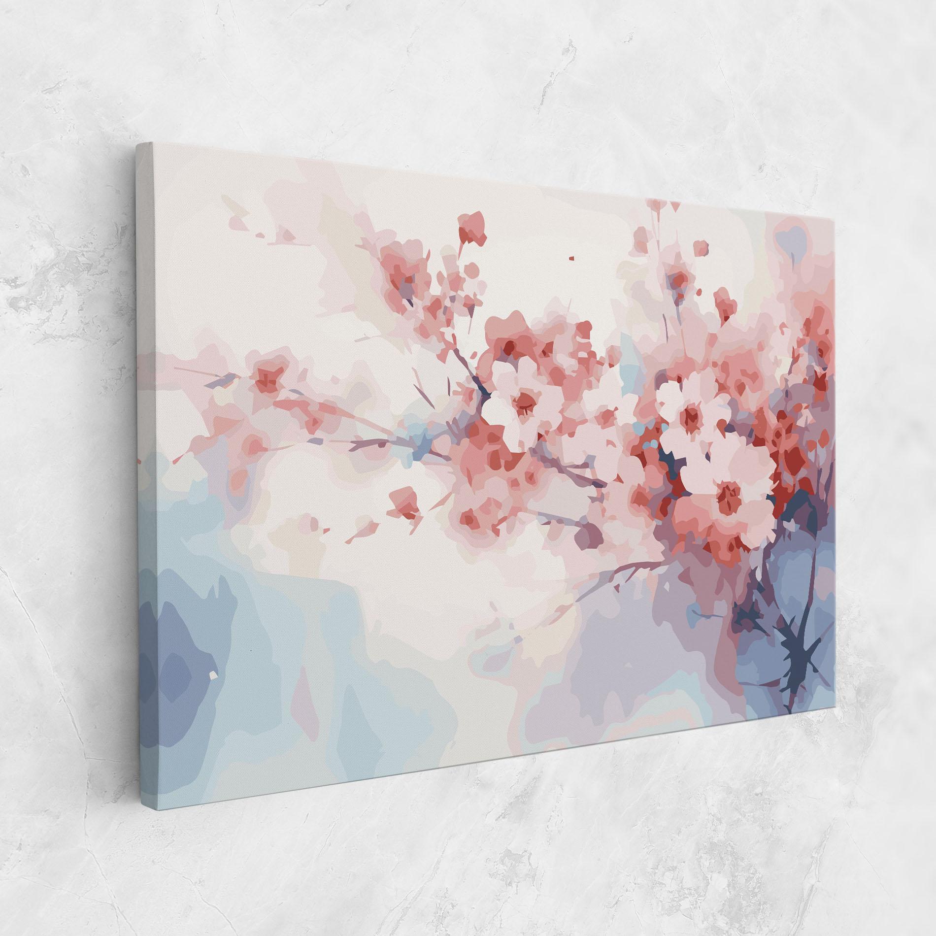 Tablou Canvas Pastel Spring Flowers mockup 1