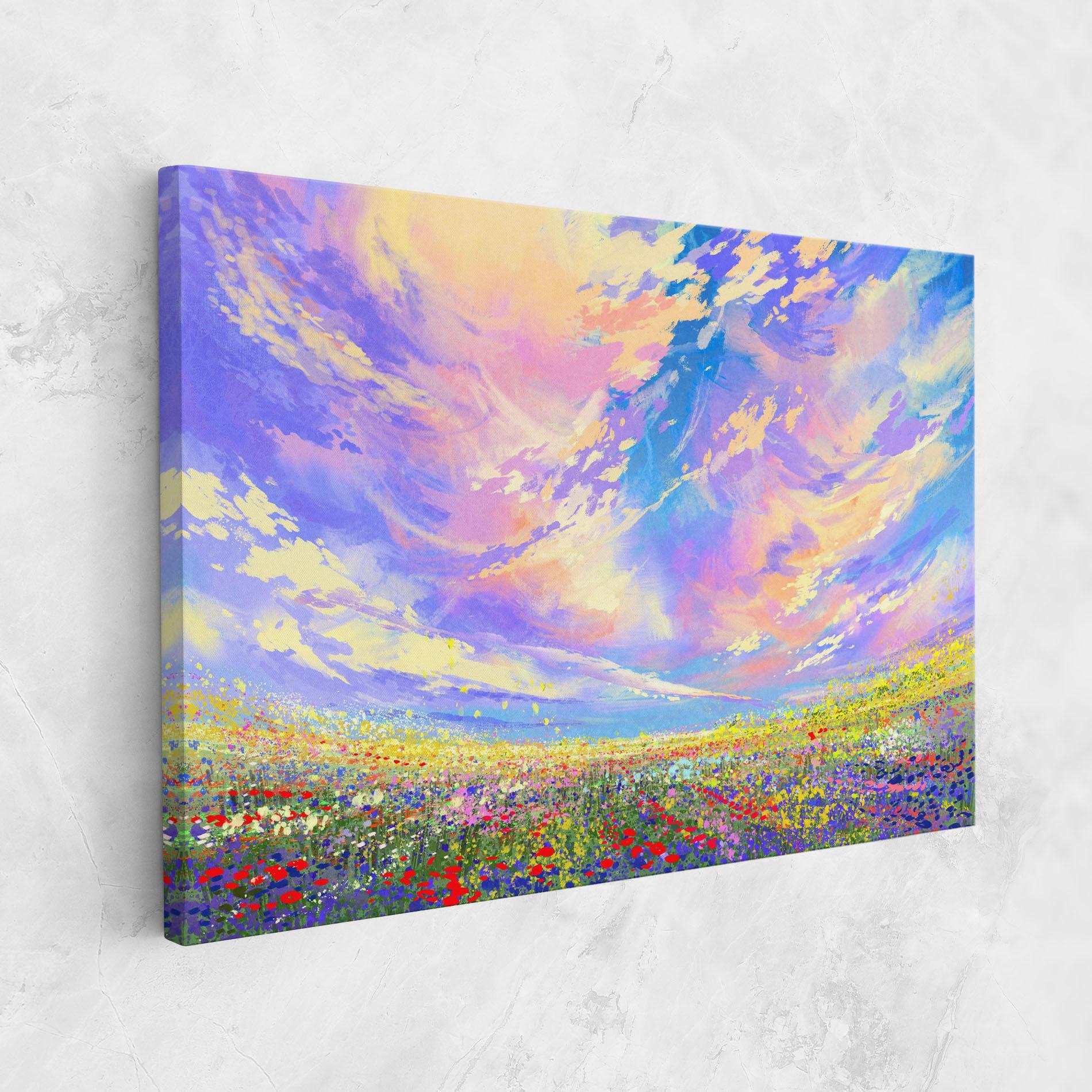 Tablou Canvas Spring Field mockup 1