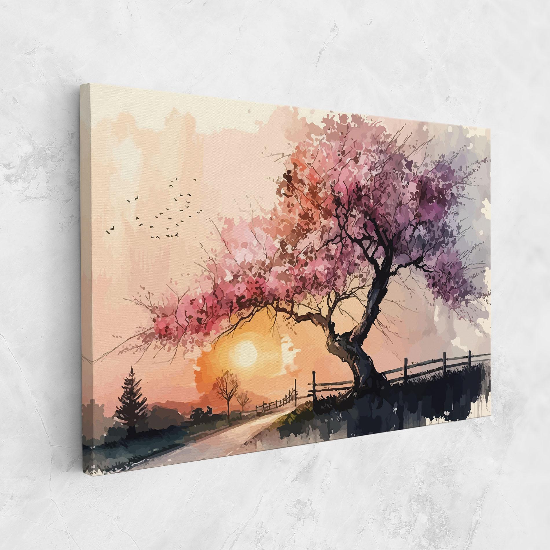 Tablou Canvas Sunset Spring mockup 1