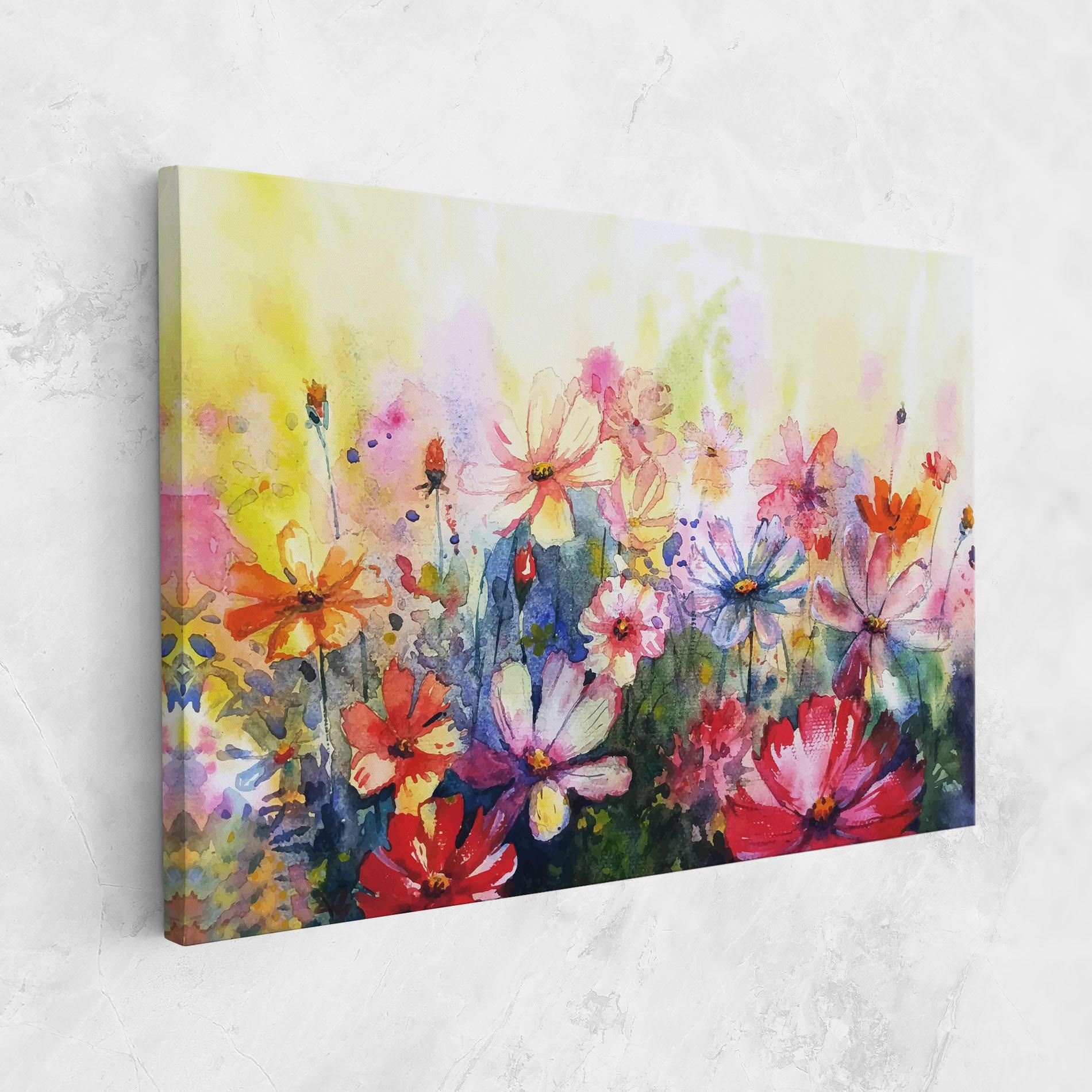 Tablou Canvas Water Art Flowers mockup 1