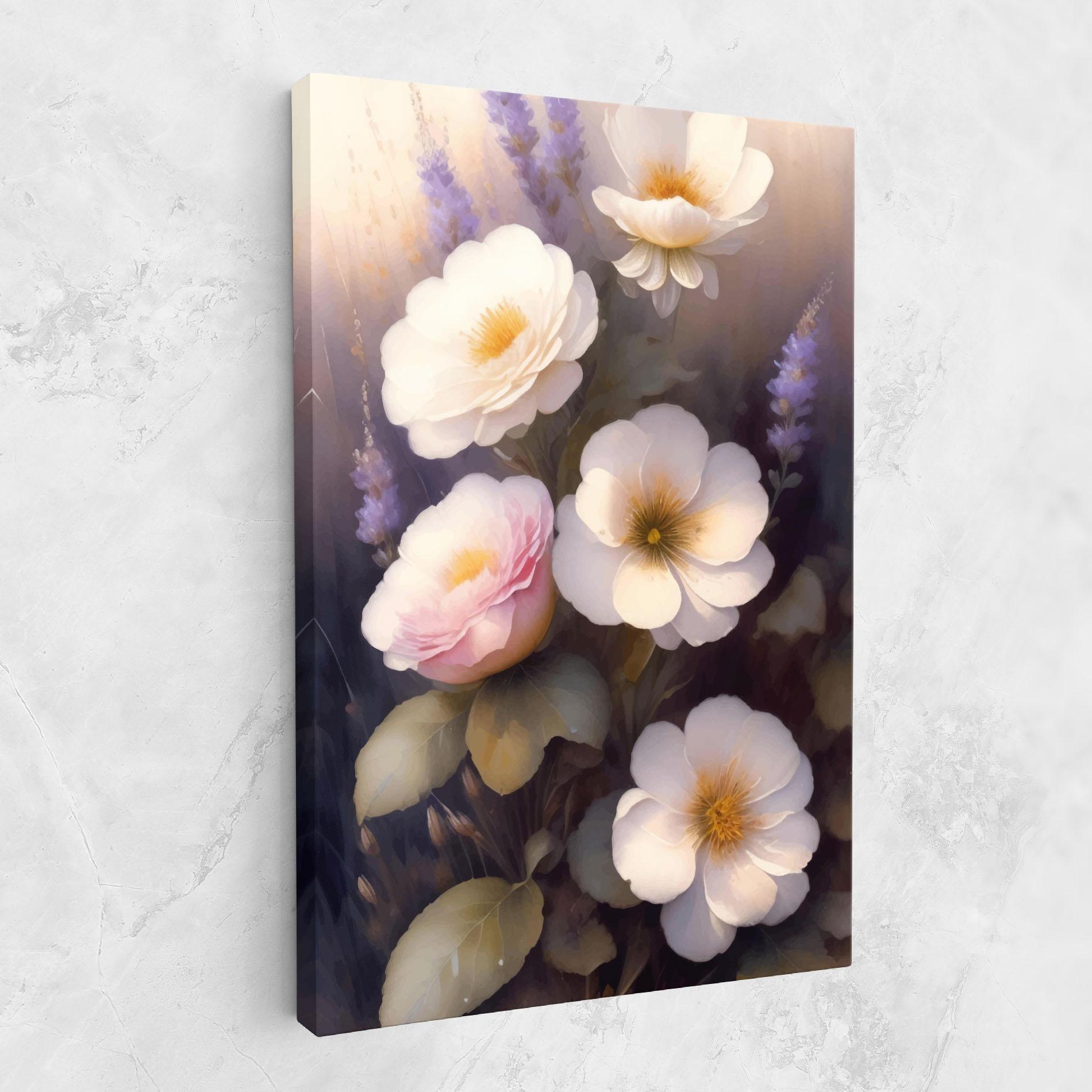 Tablou Canvas Cream Flower Spring mockup 1