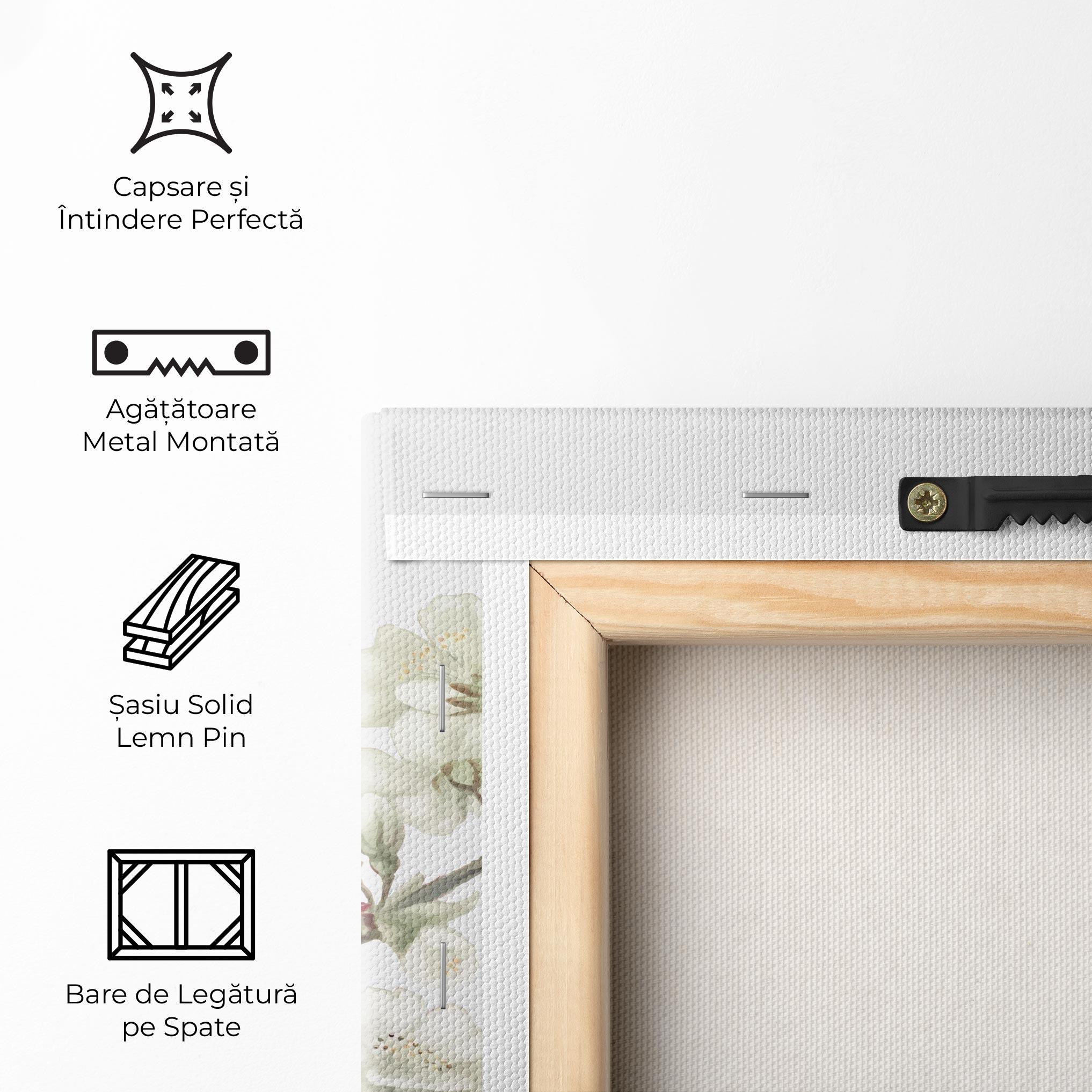 Tablou Canvas Bee Spring Flower mockup 5